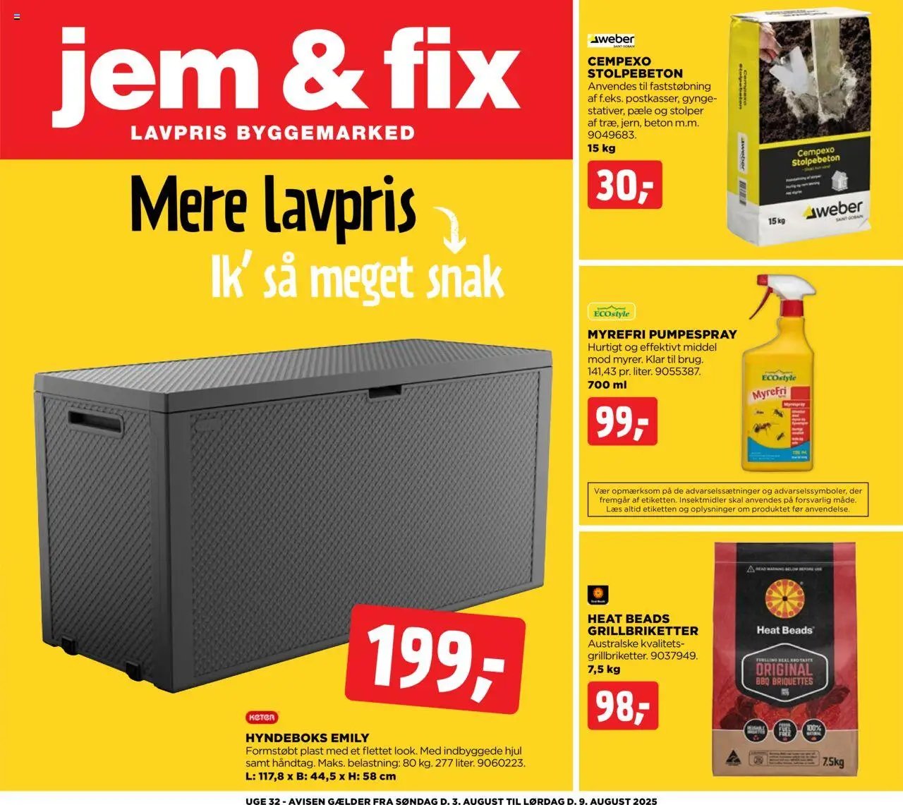 Jem & fix - Tilbudsavis (2025-08-03 - 2025-08-09)