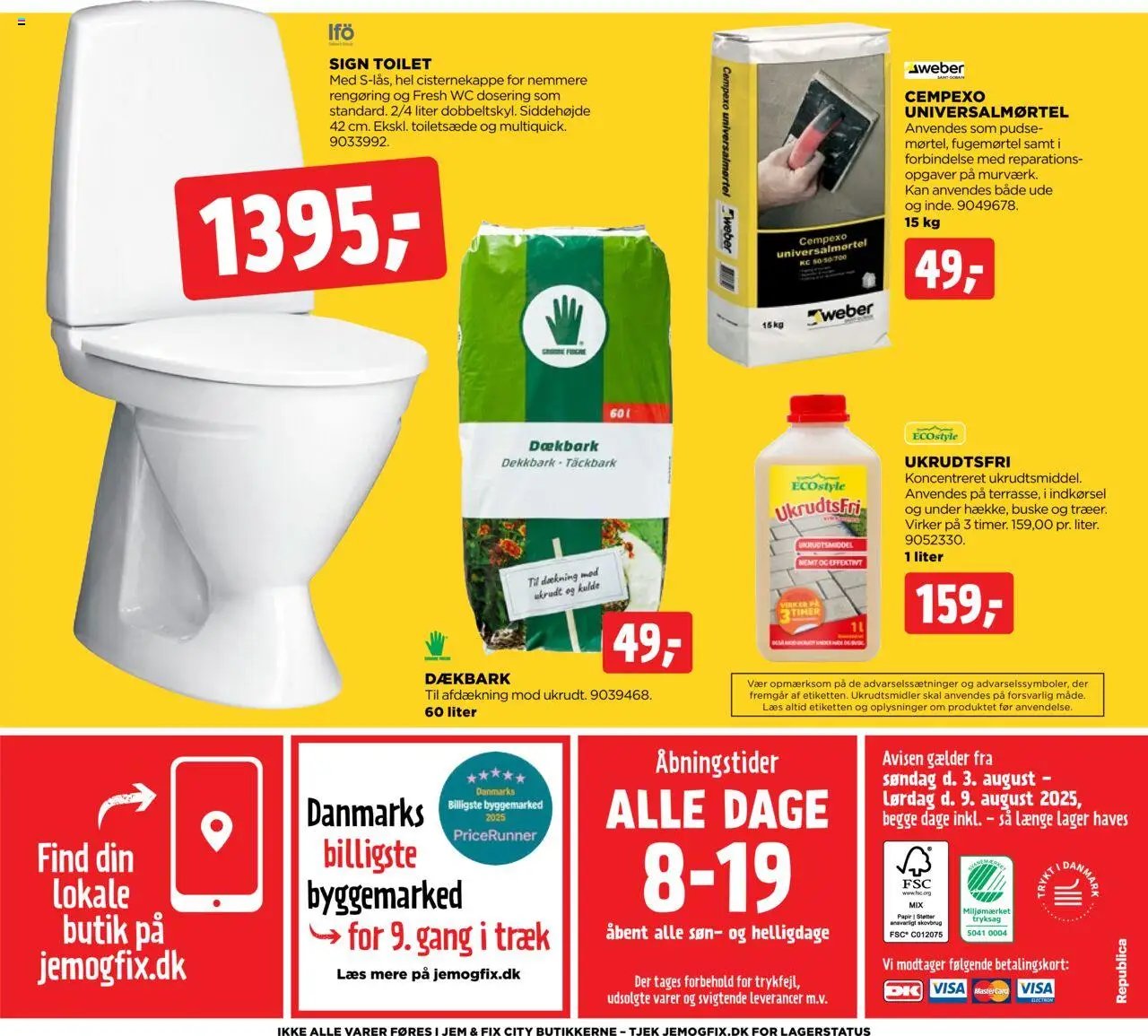 Jem & fix - Tilbudsavis (2025-08-03 - 2025-08-09)