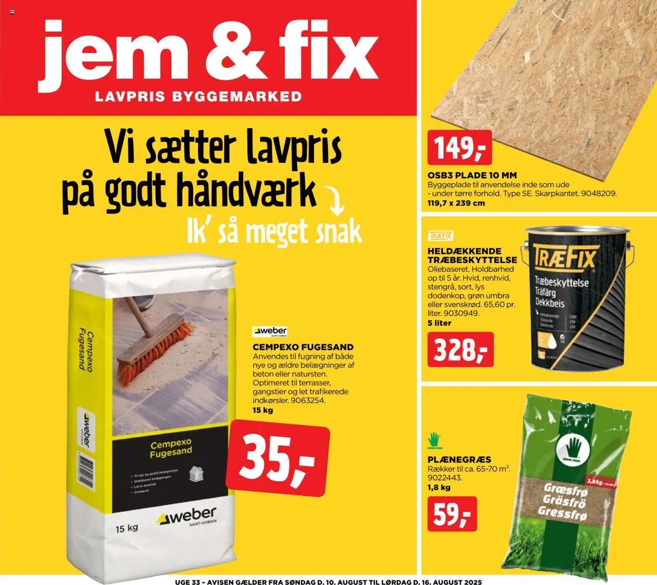 Jem & fix - Tilbudsavis (2025-08-10 - 2025-08-16)