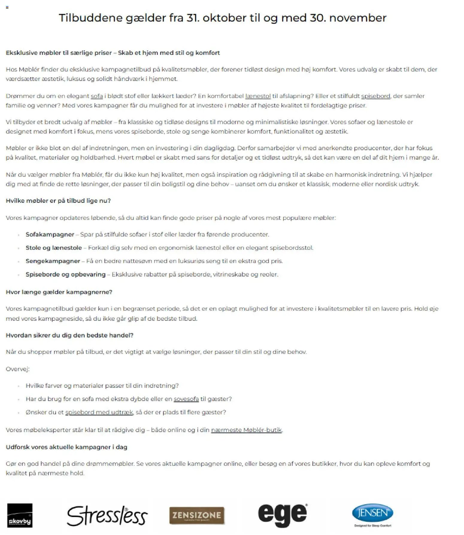 Møblér - Black Friday