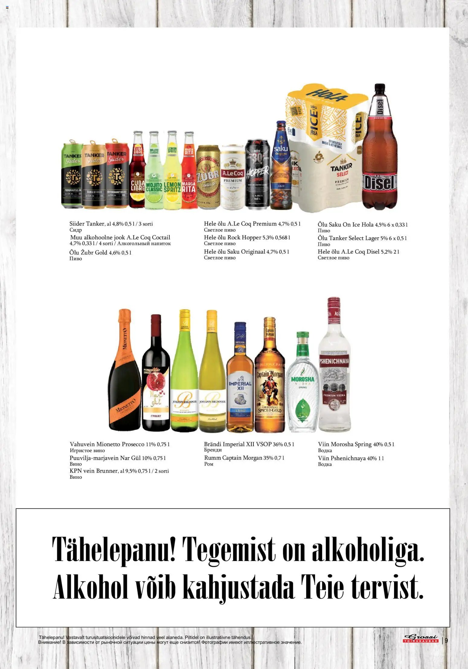 Grossi Toidukaubad Kliendileht