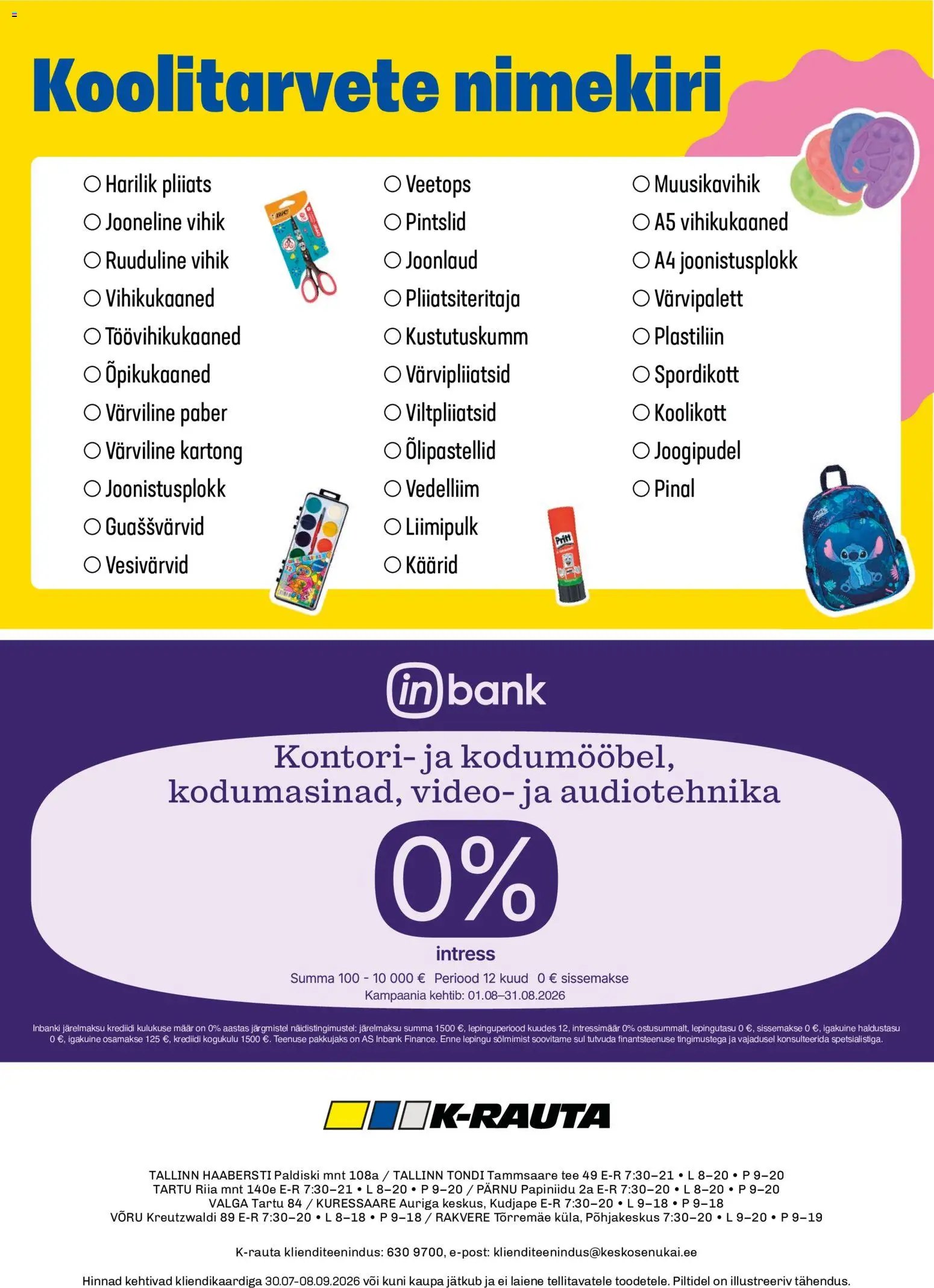 K-Rauta Kliendileht - Sukeldume uude kooliaastasse