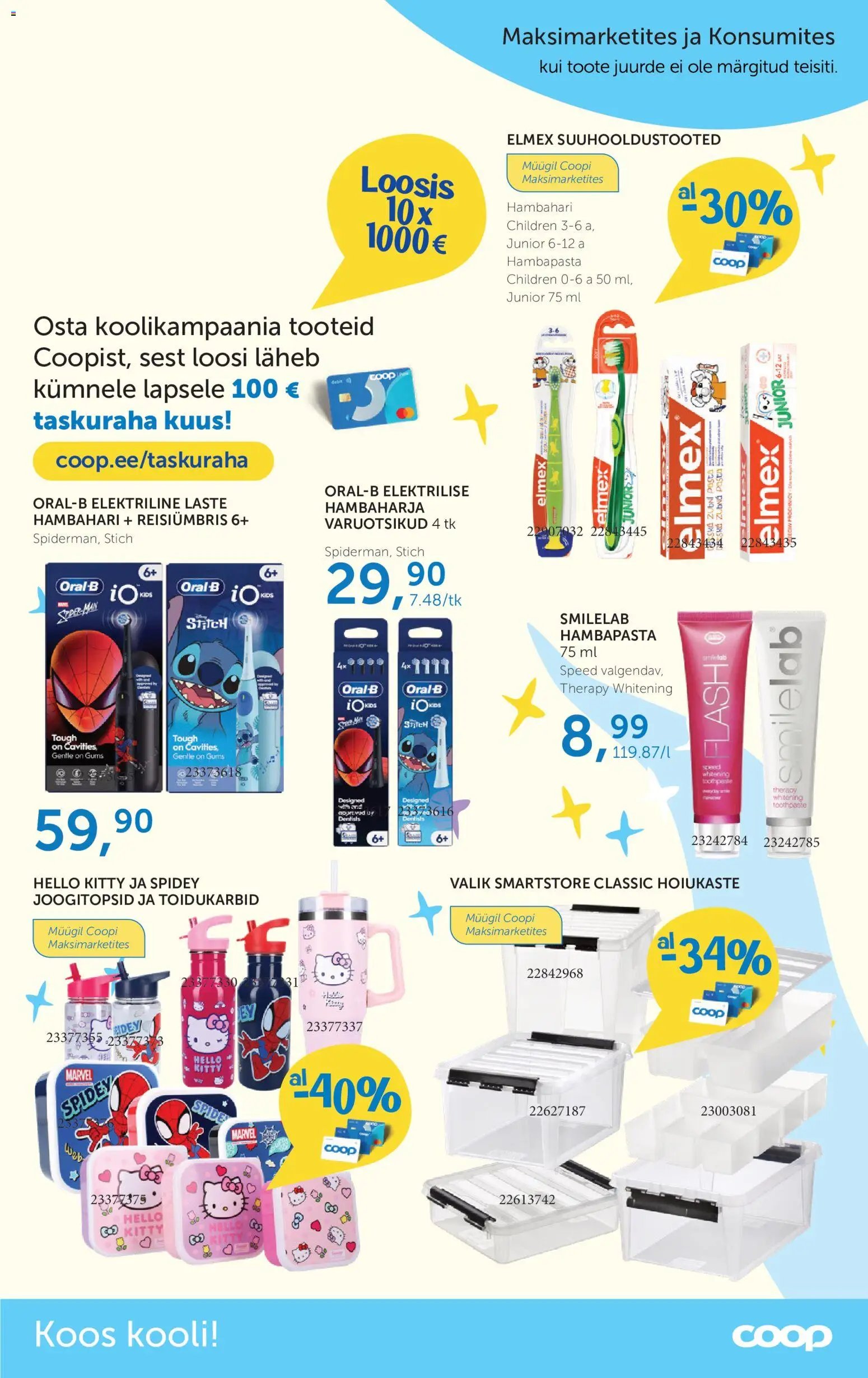 Coop Kooliks raha tasku