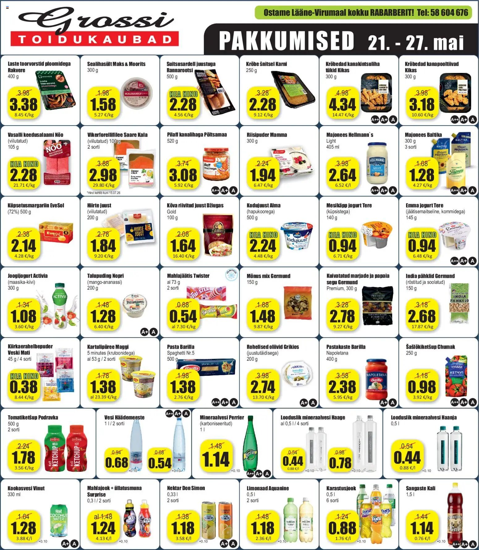 Grossi Toidukaubad Pakkumised