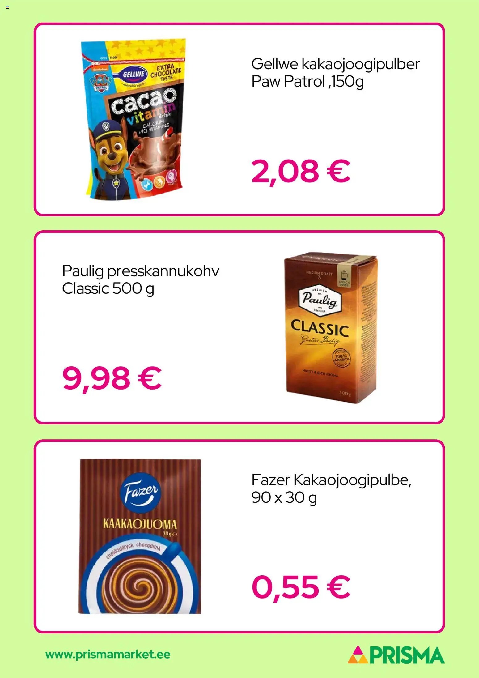Prisma Kliendileht