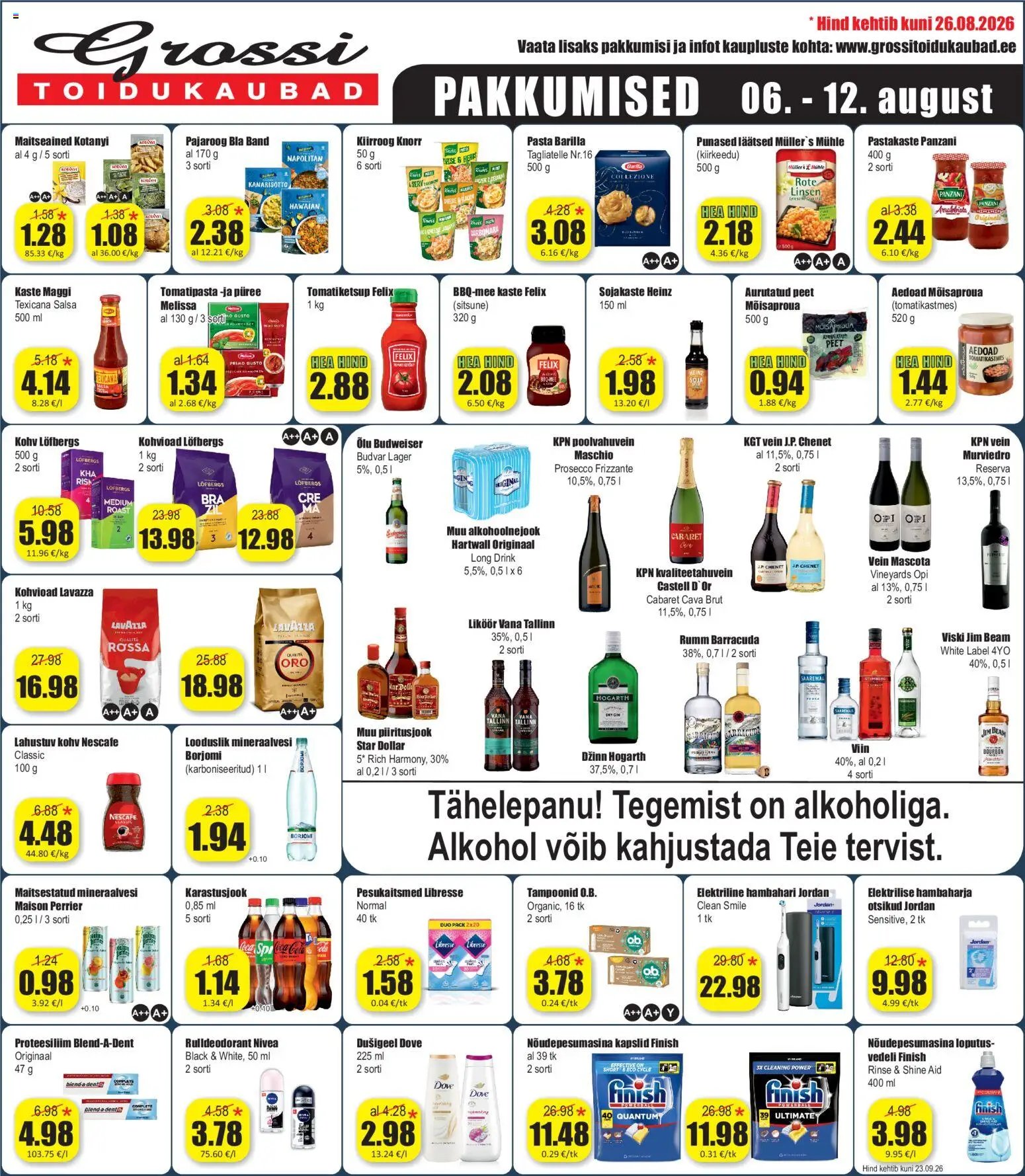 Grossi Toidukaubad Pakkumised
