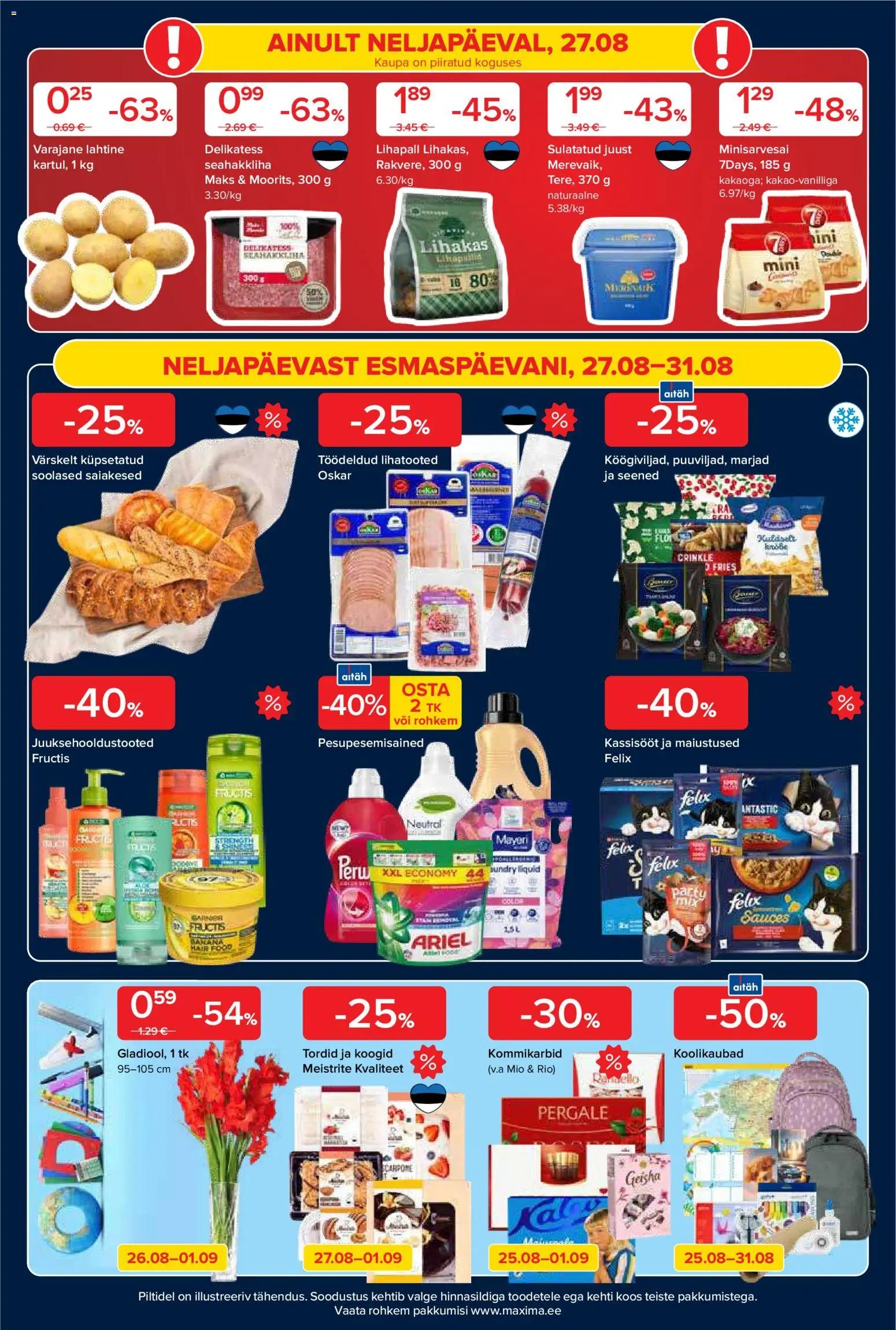 Maxima kliendileht 25.-31.08