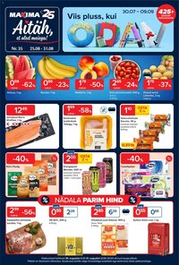 Maxima kliendileht 25.-31.08