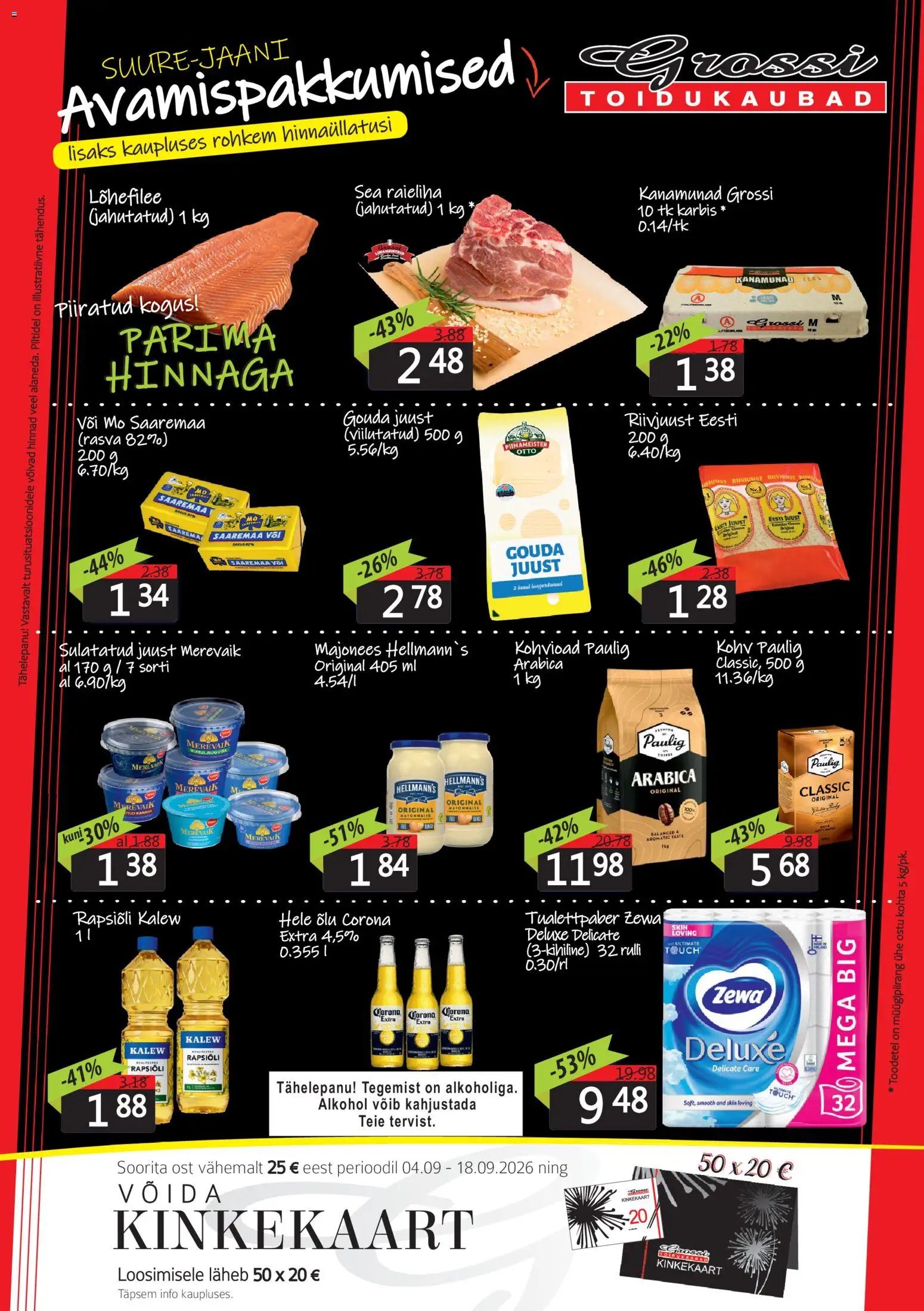 Grossi Toidukaubad Avamispakkumised Suure-Jaani