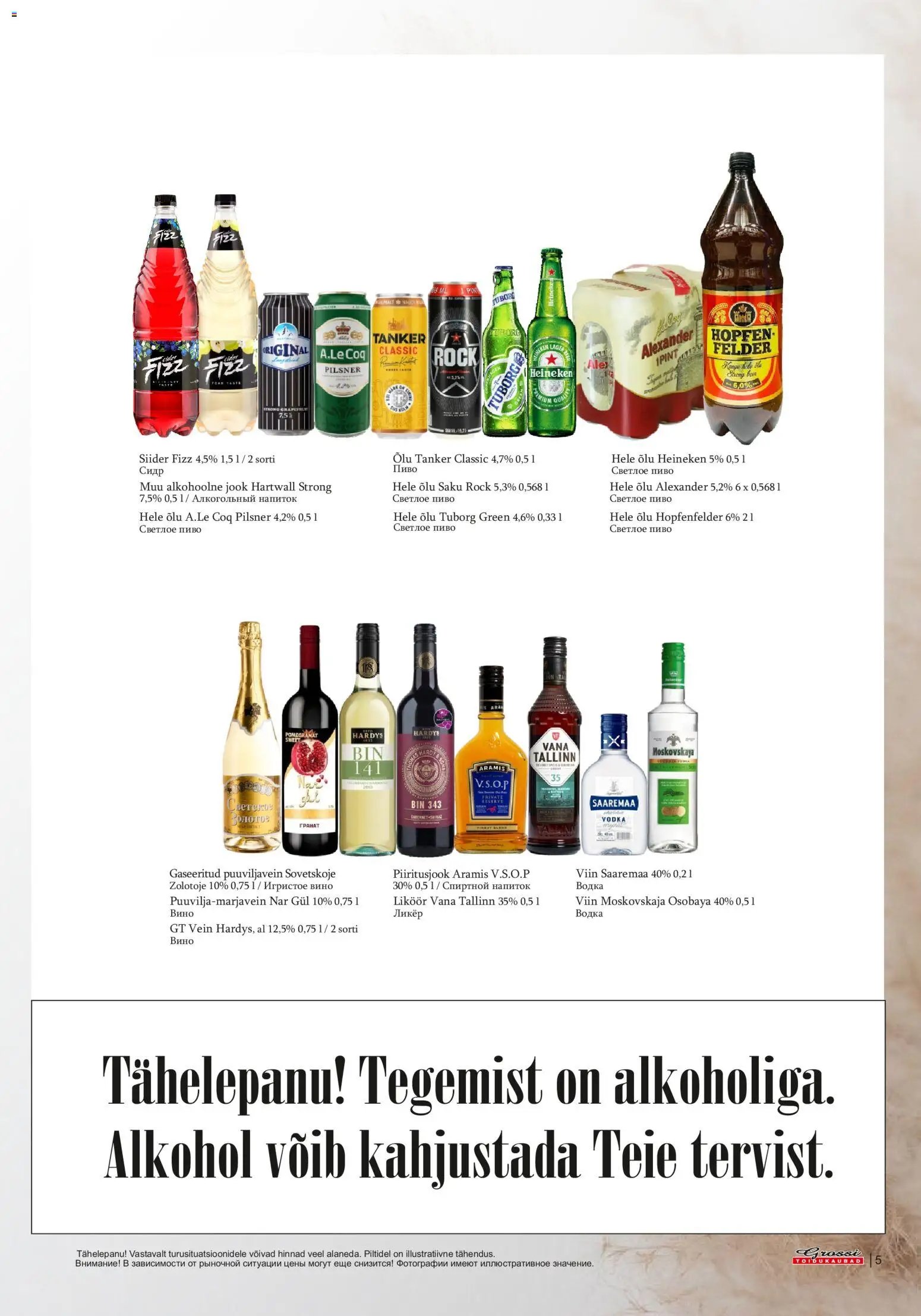 Grossi Toidukaubad Kliendileht