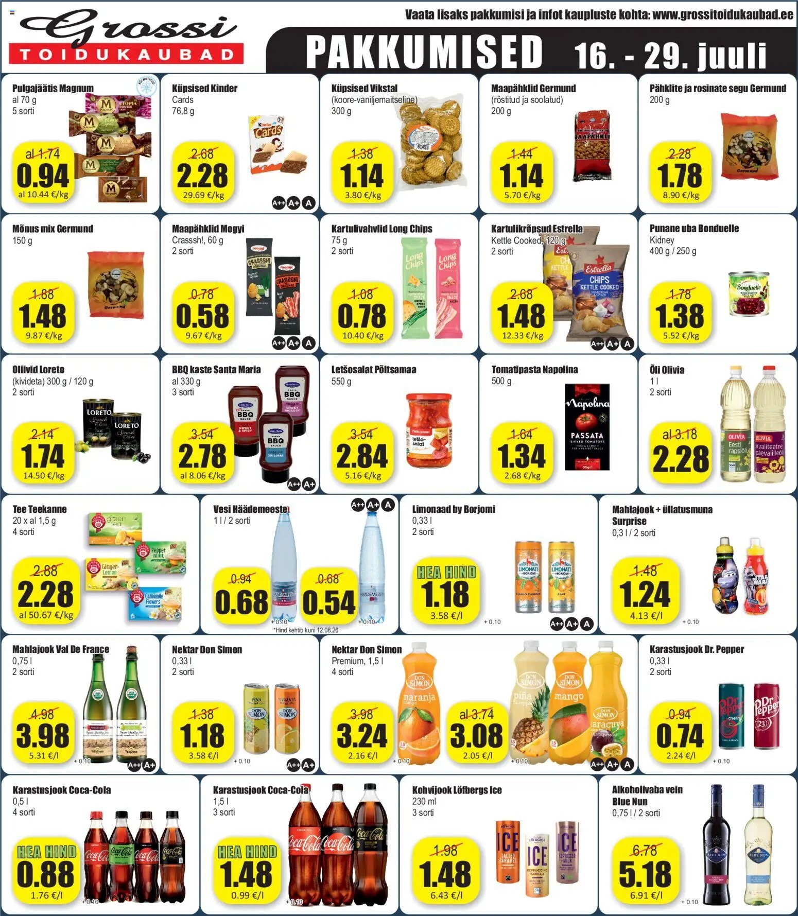 Grossi Toidukaubad Pakkumised