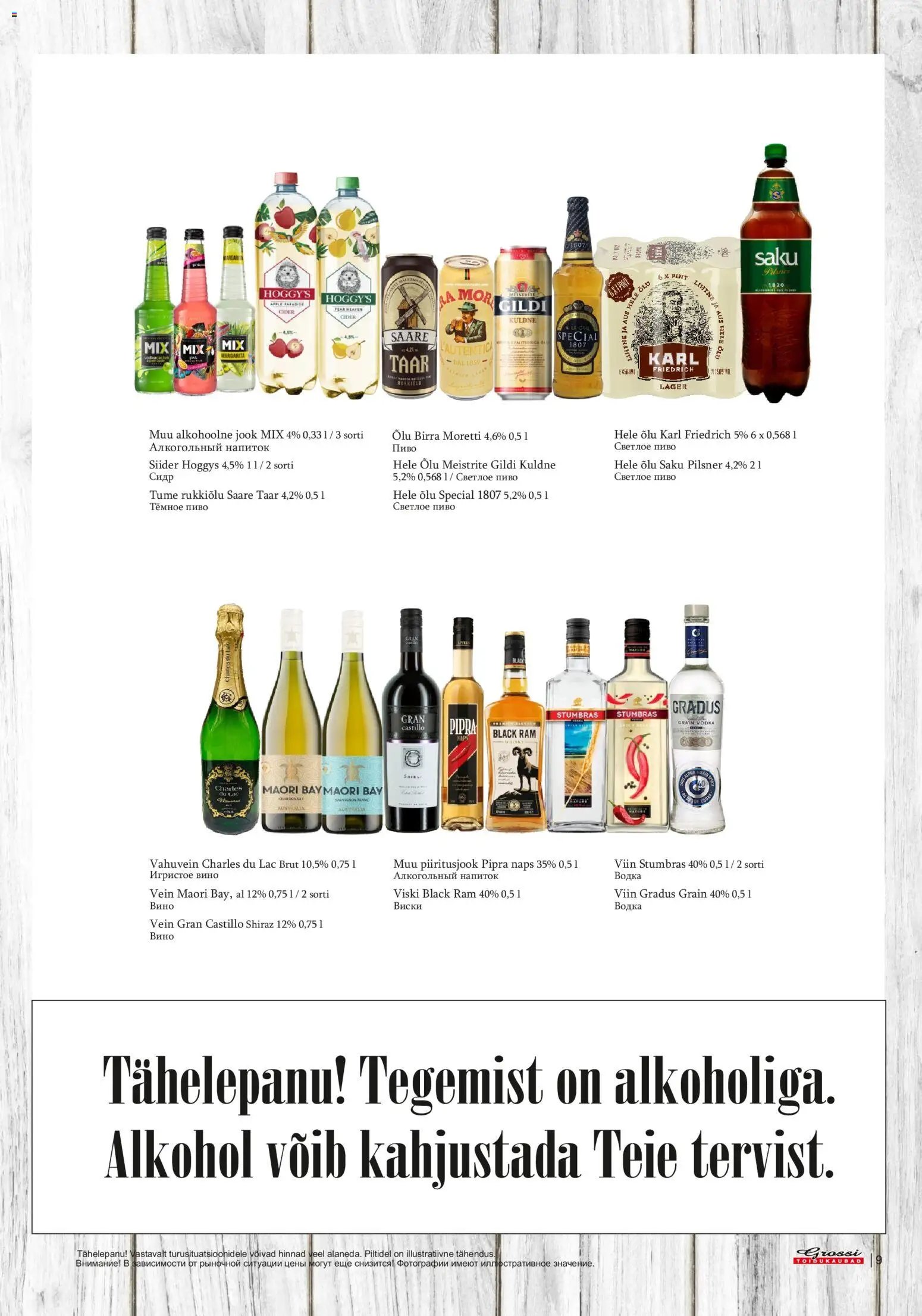 Grossi Toidukaubad Kliendileht