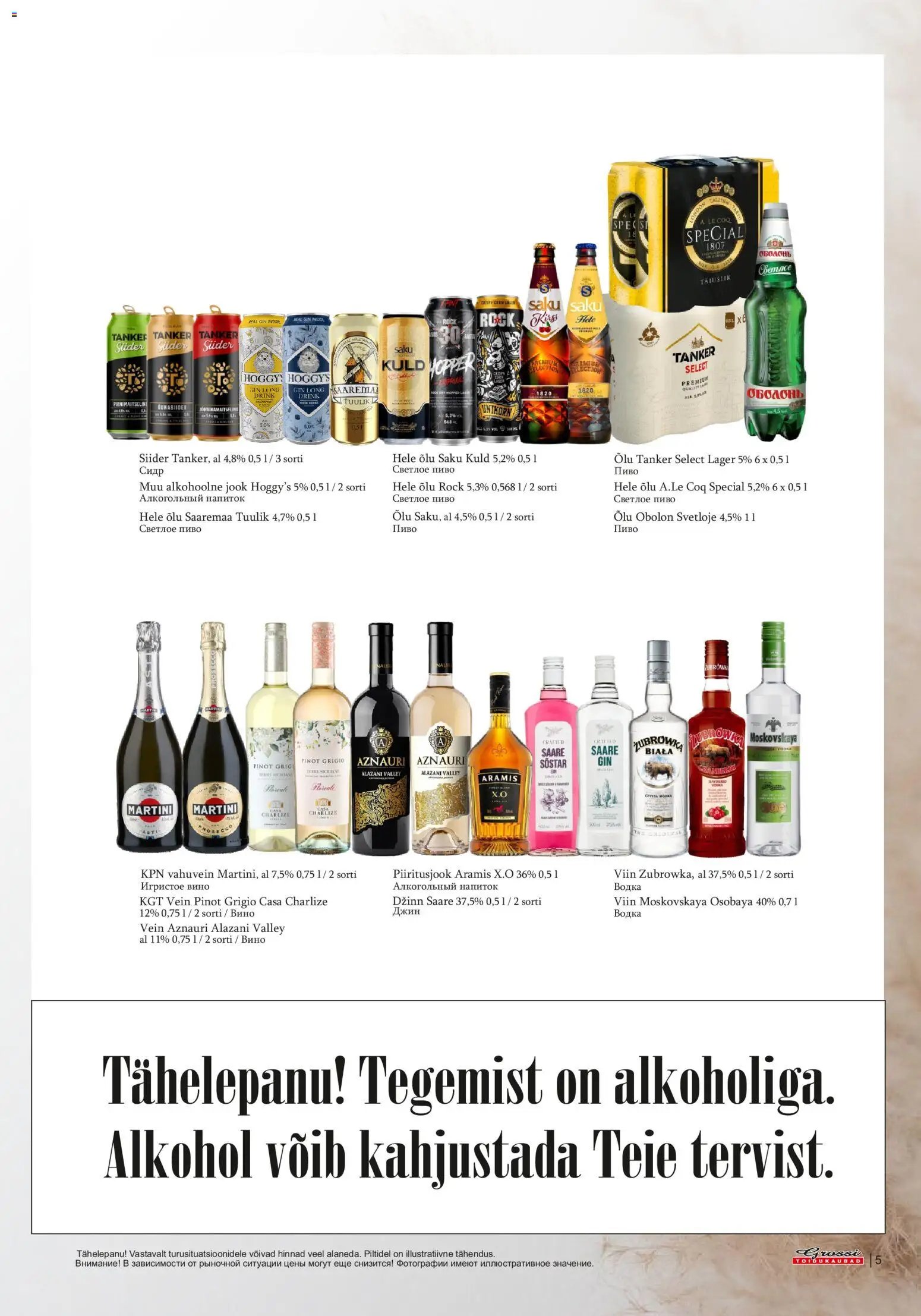 Grossi Toidukaubad Kliendileht