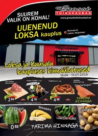 Grossi Toidukaubad Eripakkumised Loksa ja Kuusalu