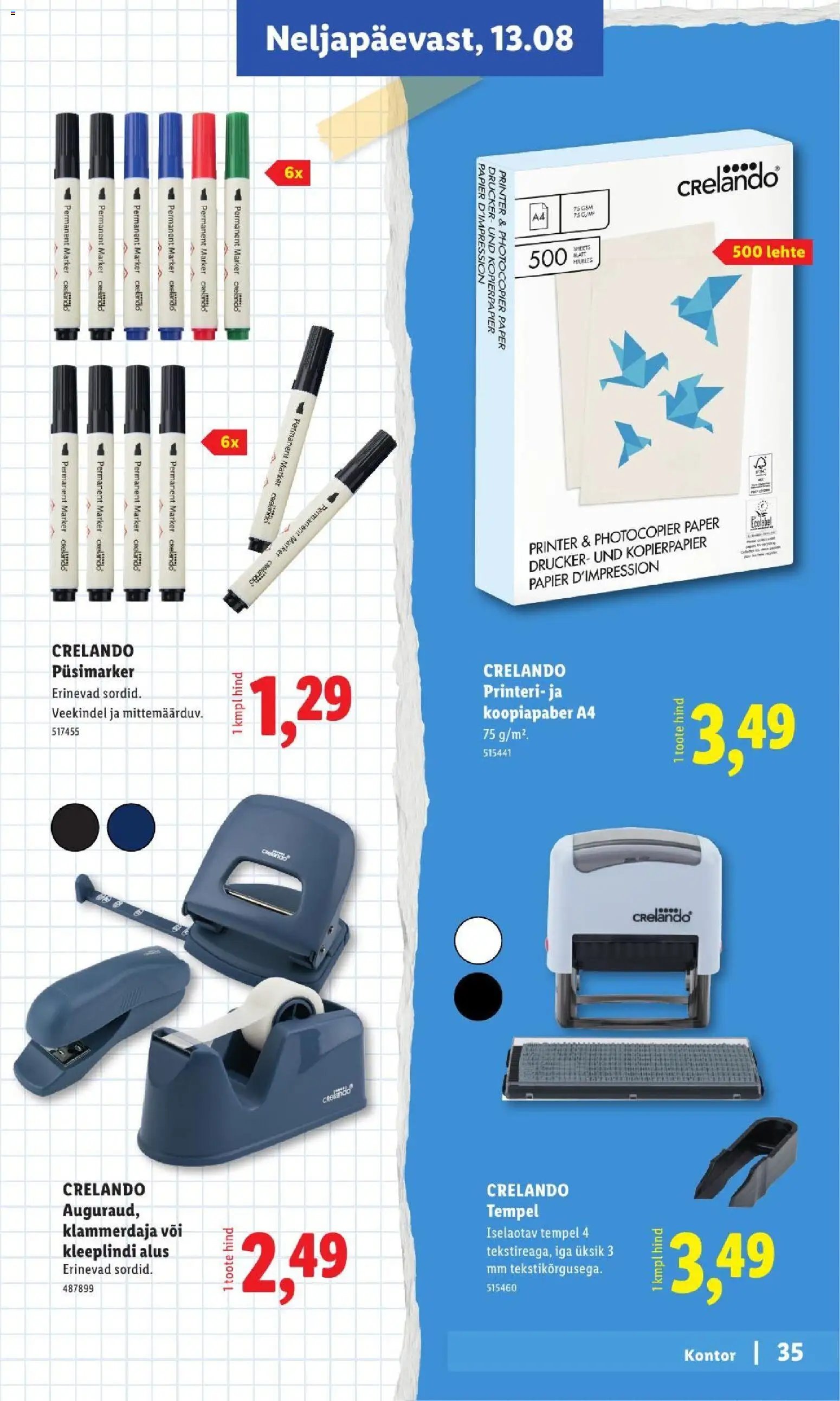 Lidl Koolitarvete kataloog 2026
