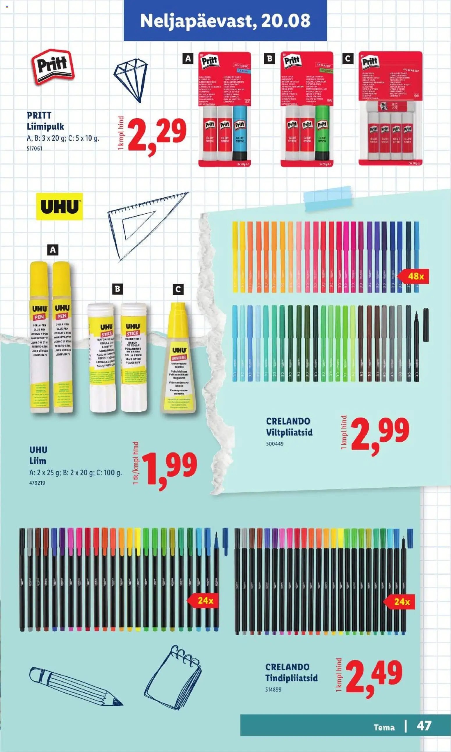 Lidl Koolitarvete kataloog 2026