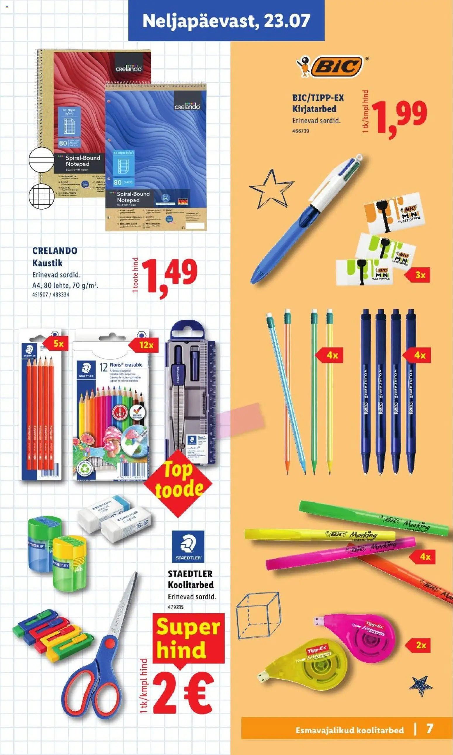 Lidl Koolitarvete kataloog 2026