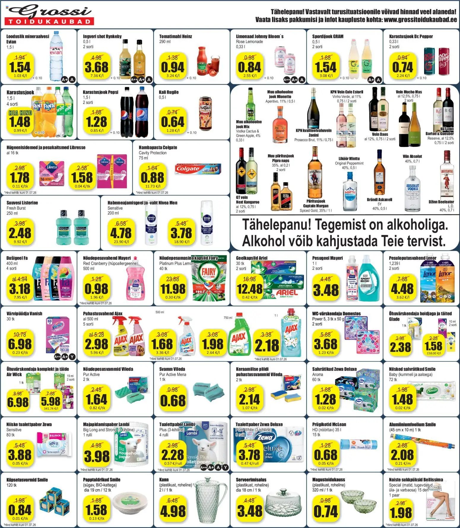 Grossi Toidukaubad Pakkumised