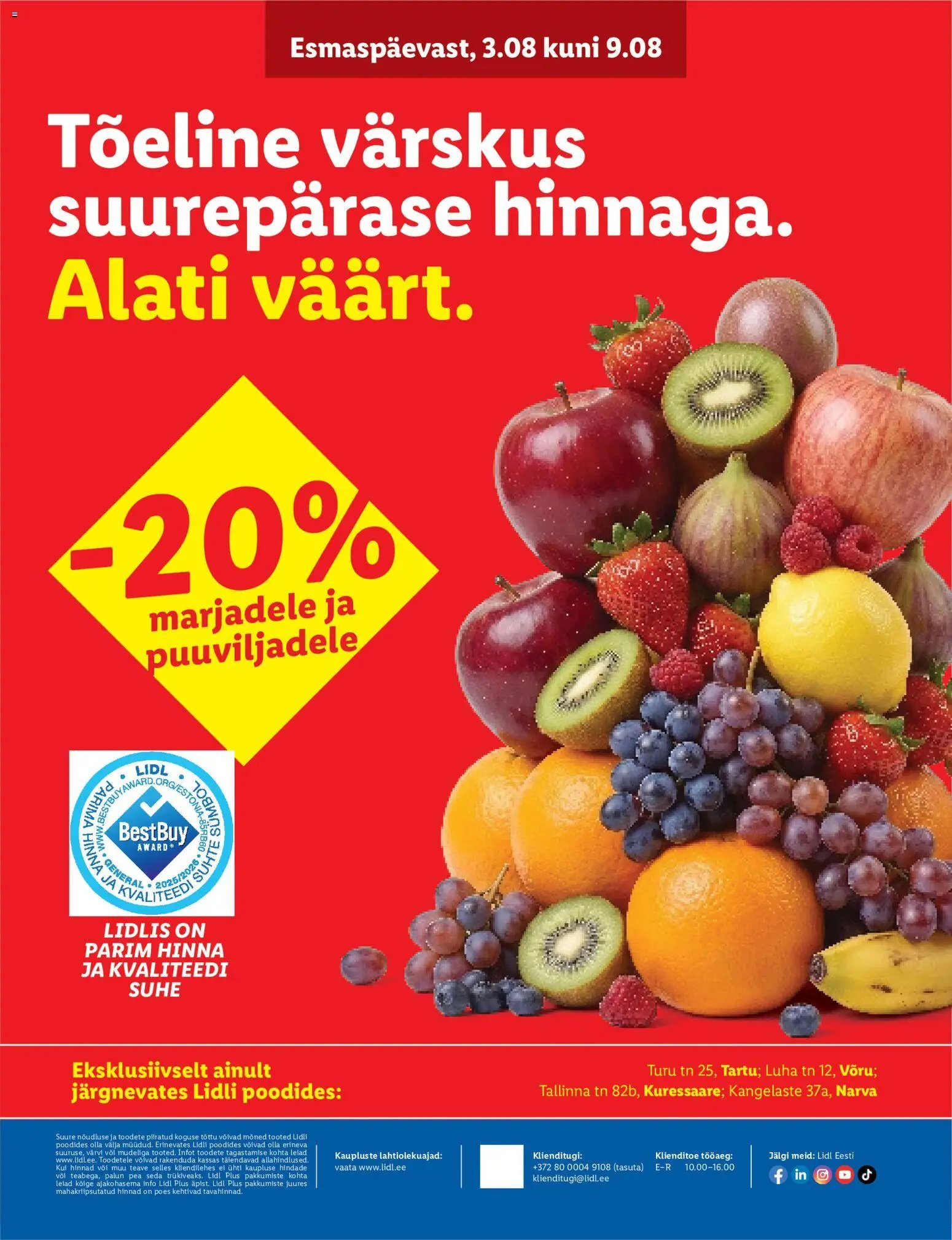 Lidl Allahindluste tormijooks