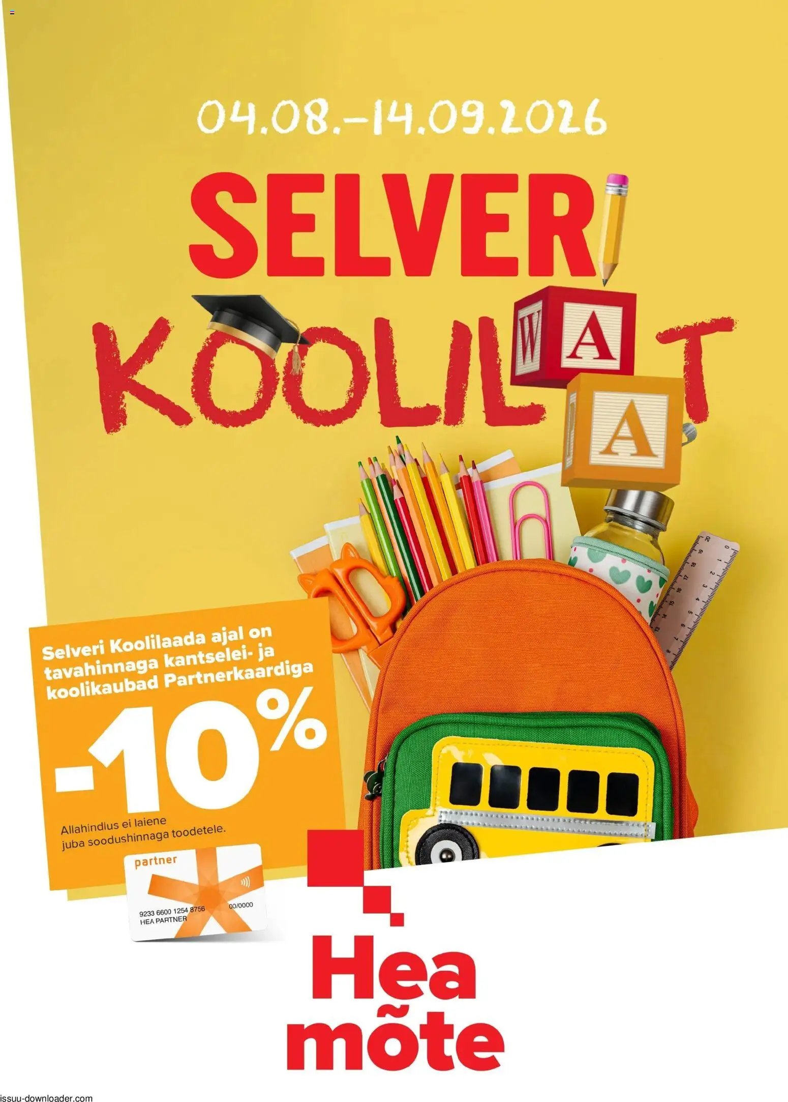 Selver Koolilaat 2026