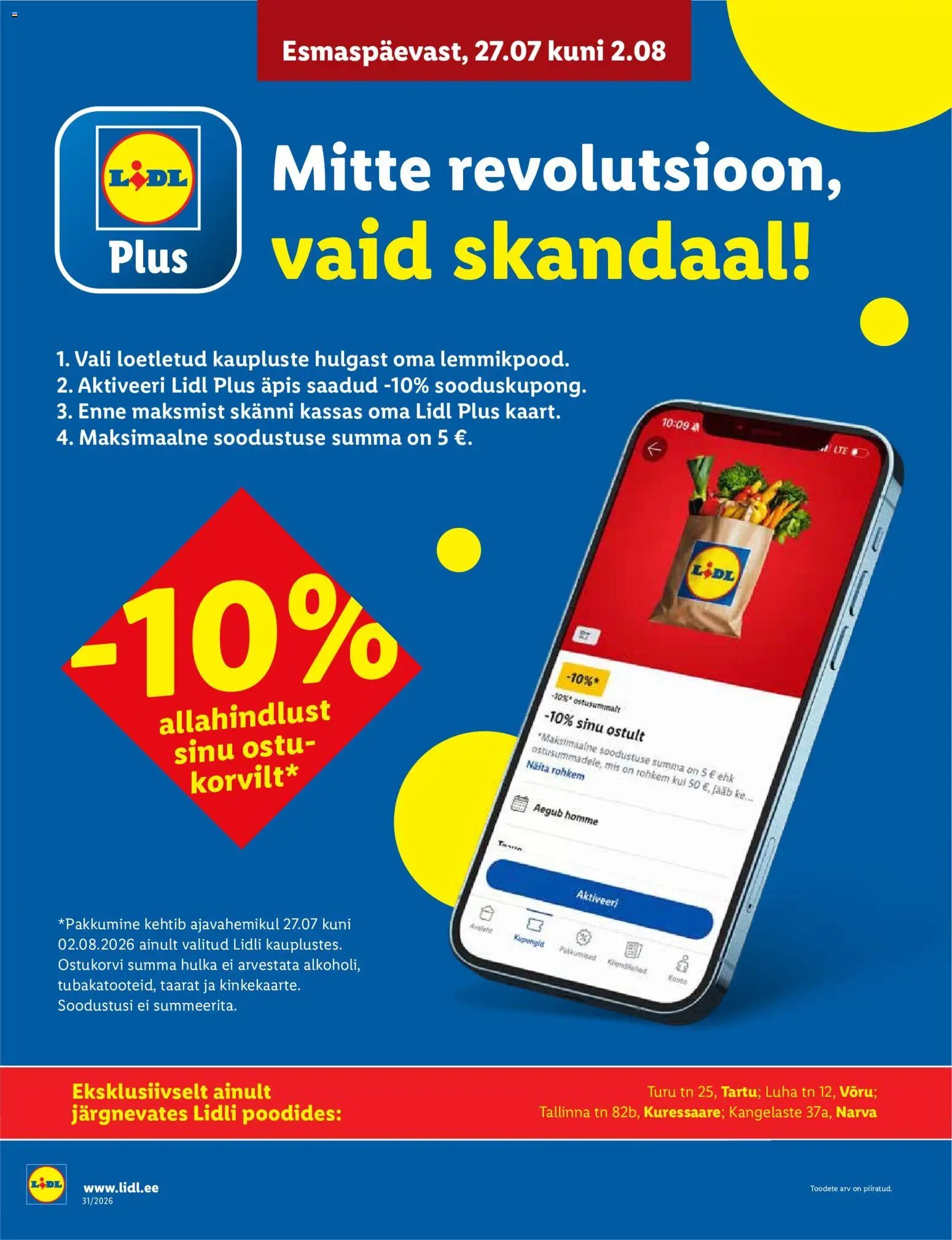 Lidl Allahindluste tormijooks