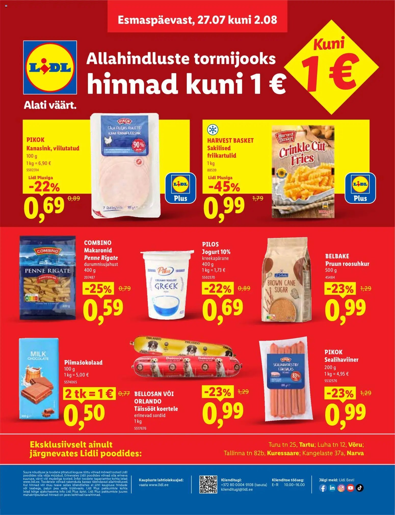 Lidl Allahindluste tormijooks