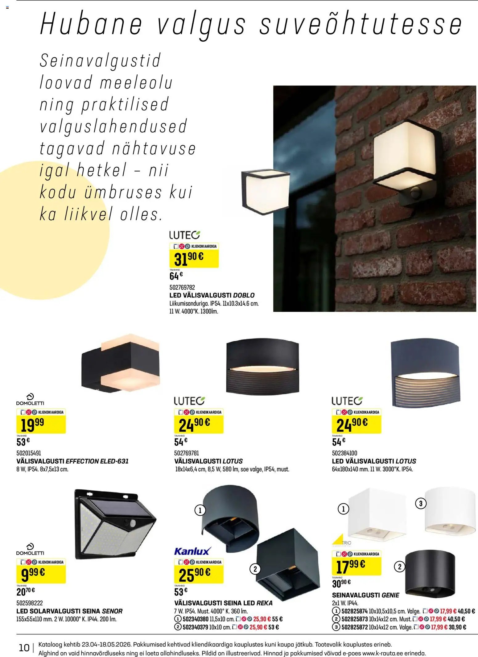 Leisure Kevadkataloog