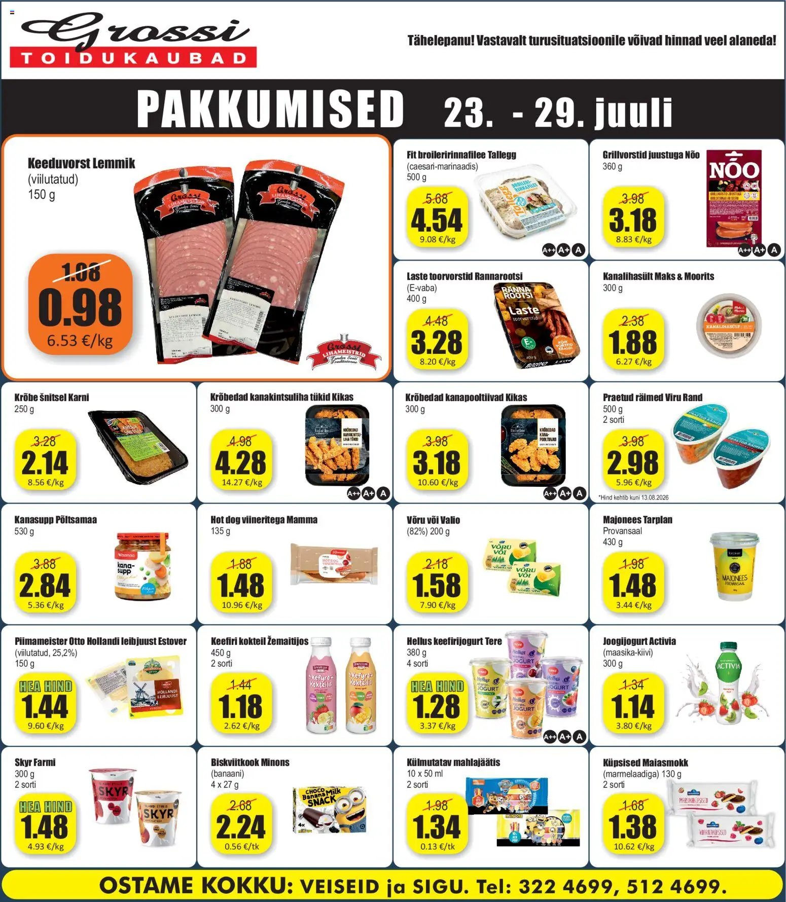 Grossi Toidukaubad Pakkumised