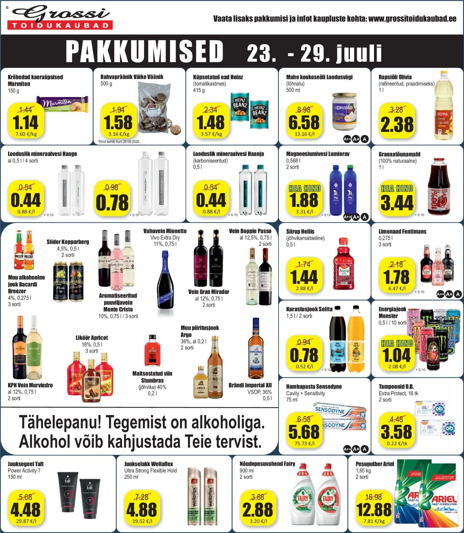 Grossi Toidukaubad Pakkumised