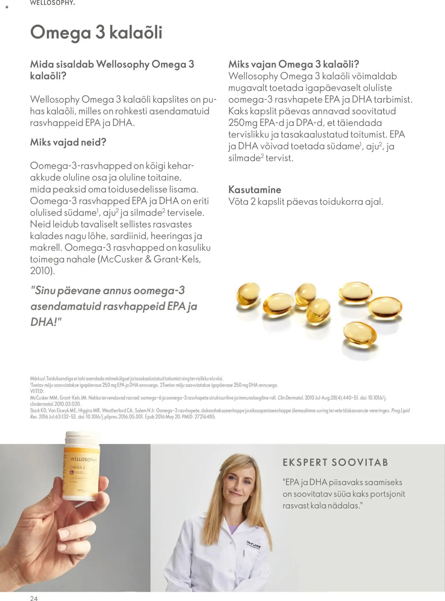Oriflame Wellosophy tootejuht