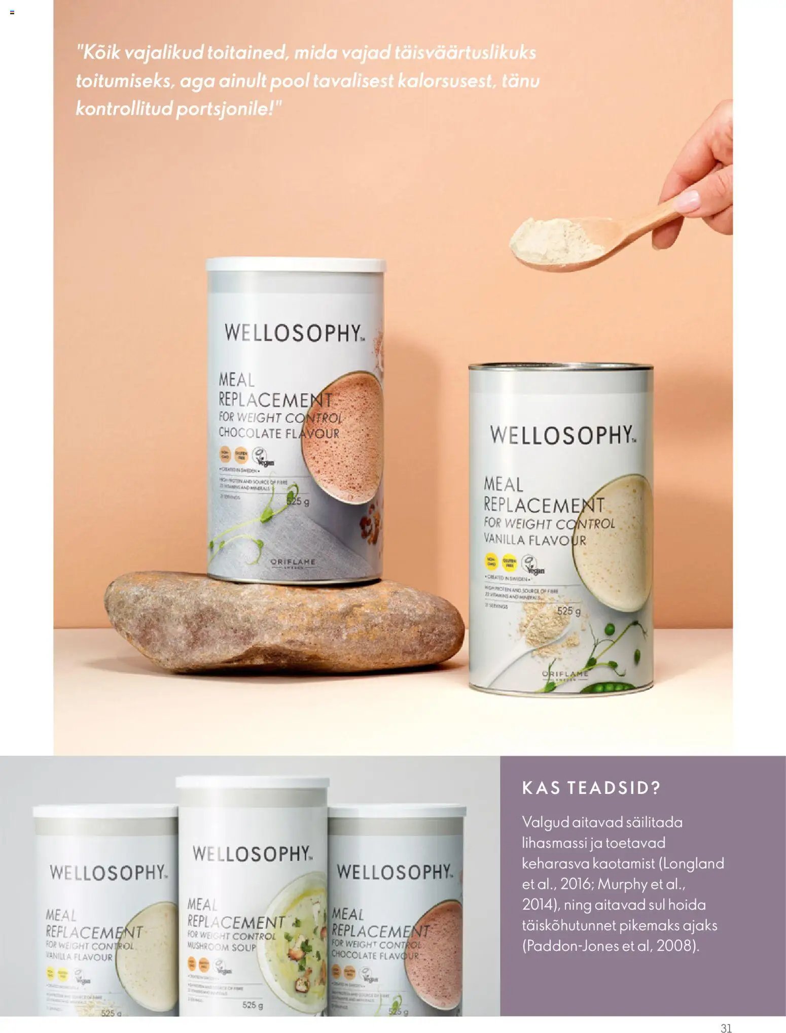 Oriflame Wellosophy tootejuht