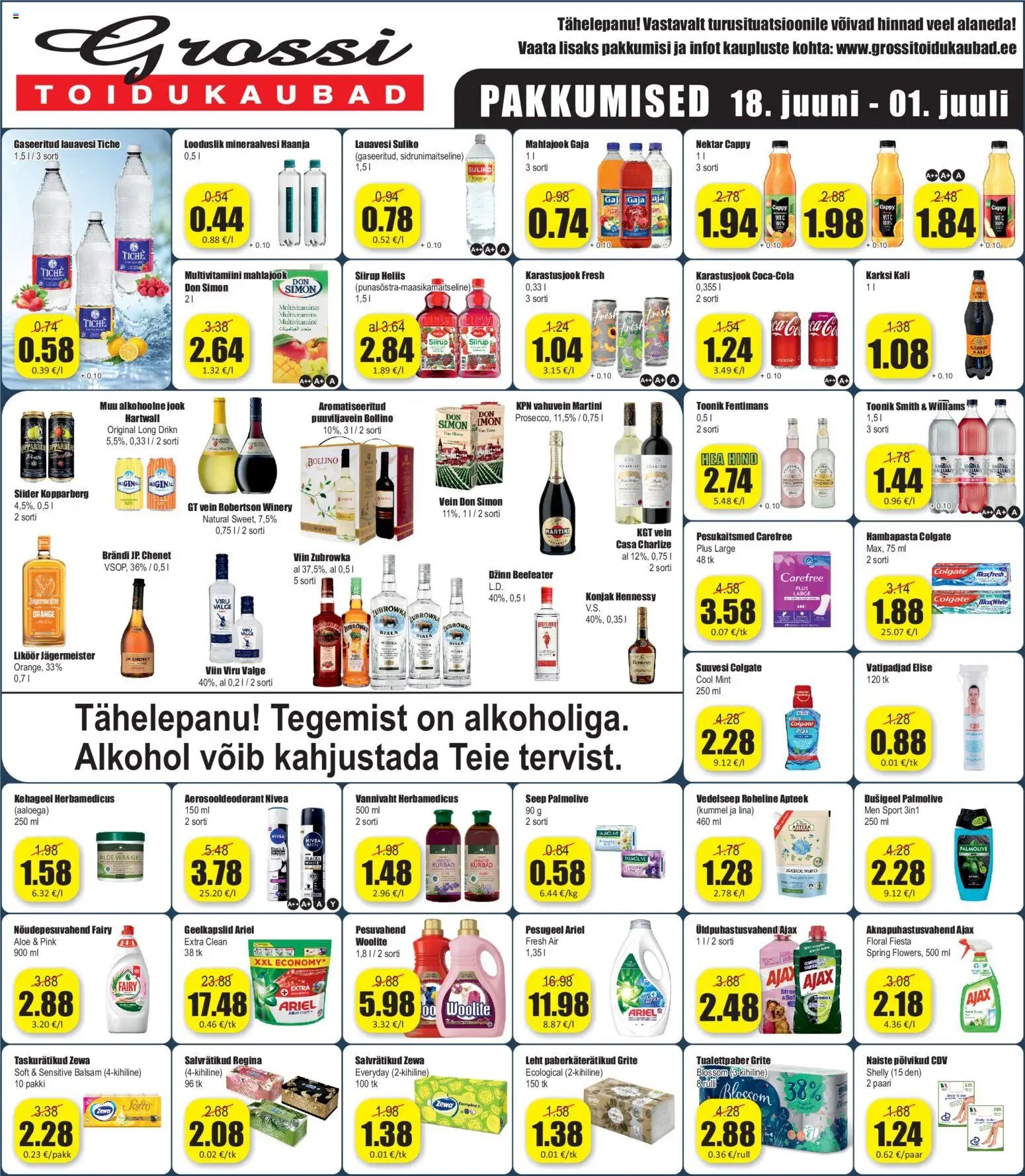 Grossi Toidukaubad Pakkumised