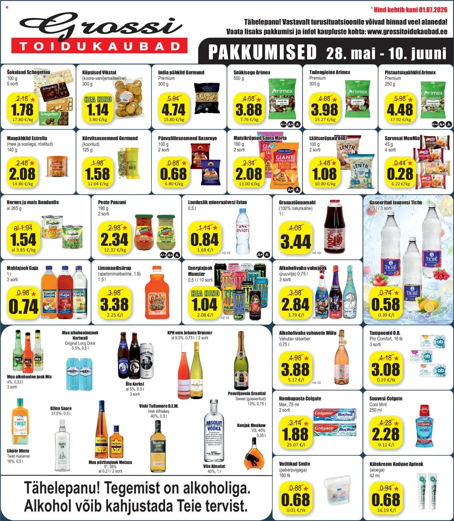 Grossi Toidukaubad Pakkumised
