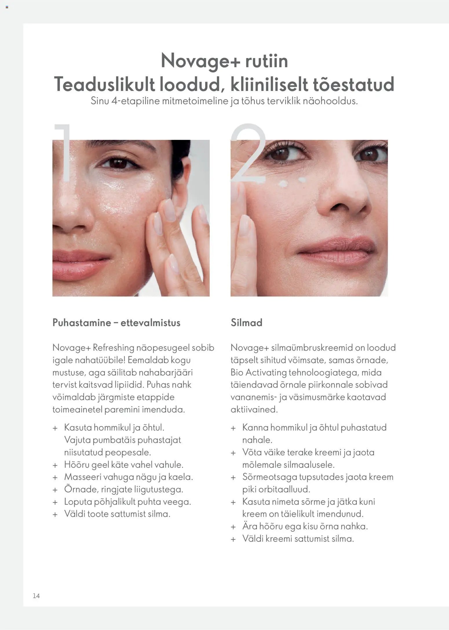 Oriflame Novage+ tootejuht