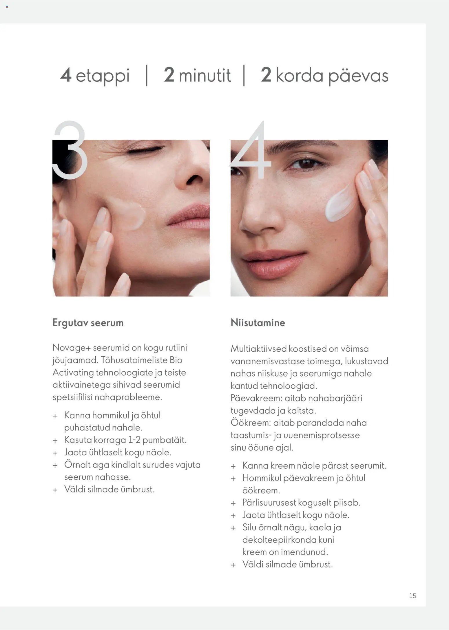 Oriflame Novage+ tootejuht
