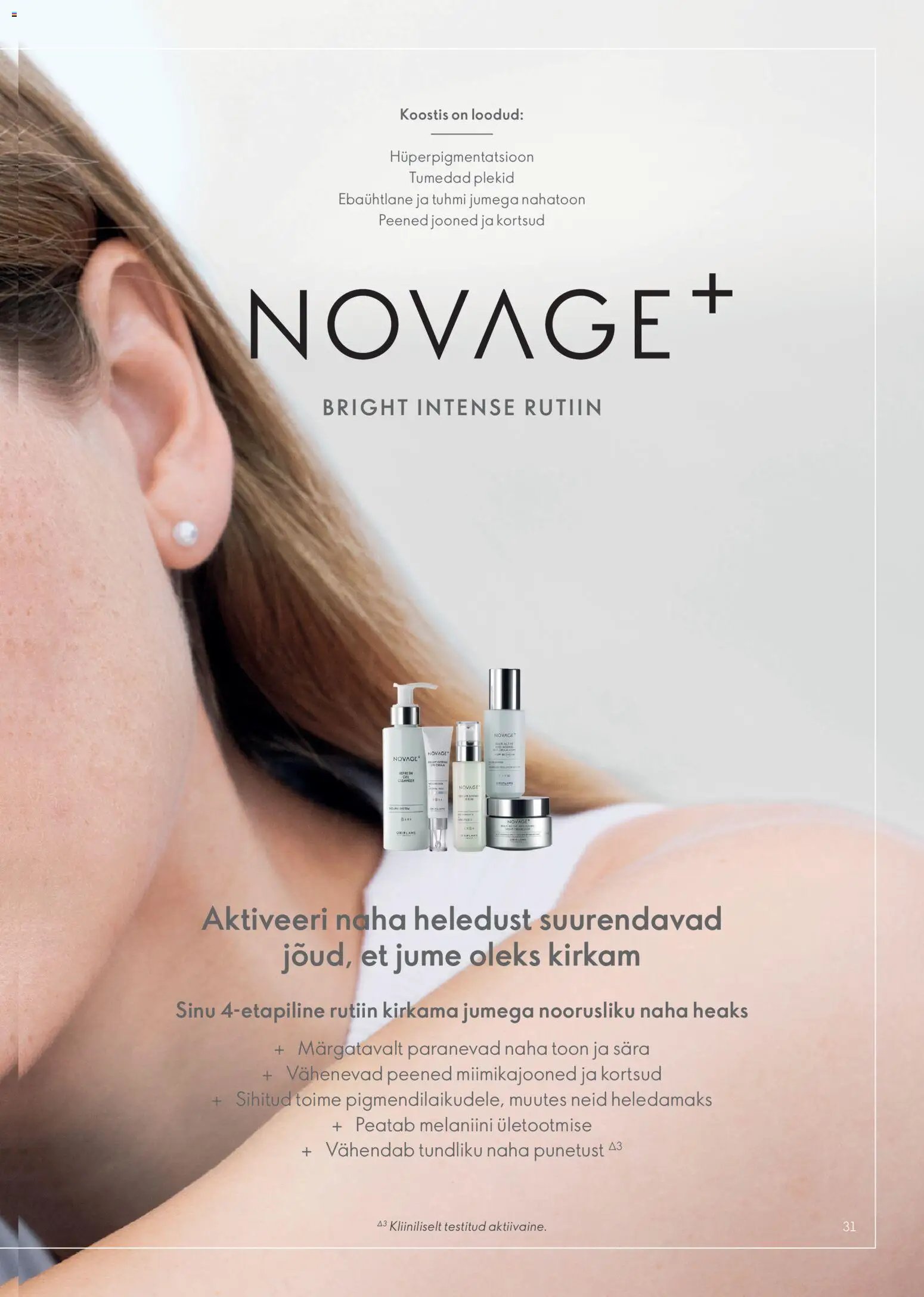 Oriflame Novage+ tootejuht