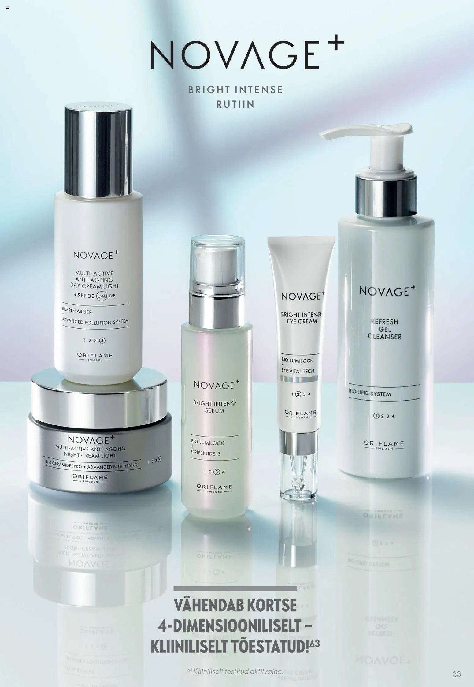 Oriflame Novage+ tootejuht