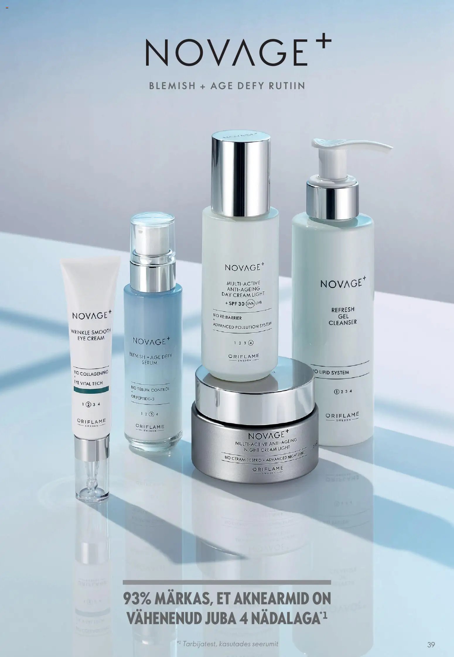 Oriflame Novage+ tootejuht