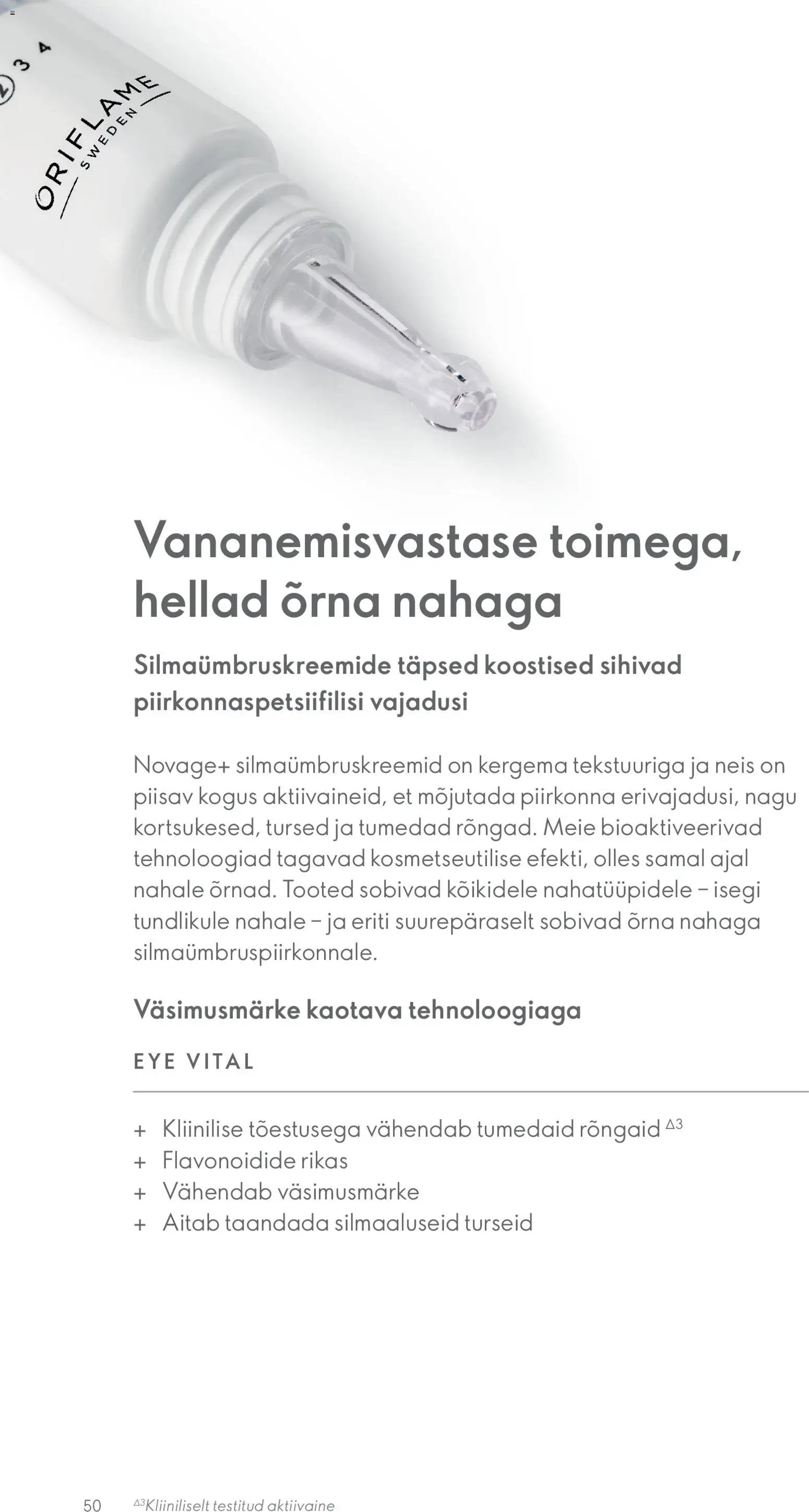 Oriflame Novage+ tootejuht