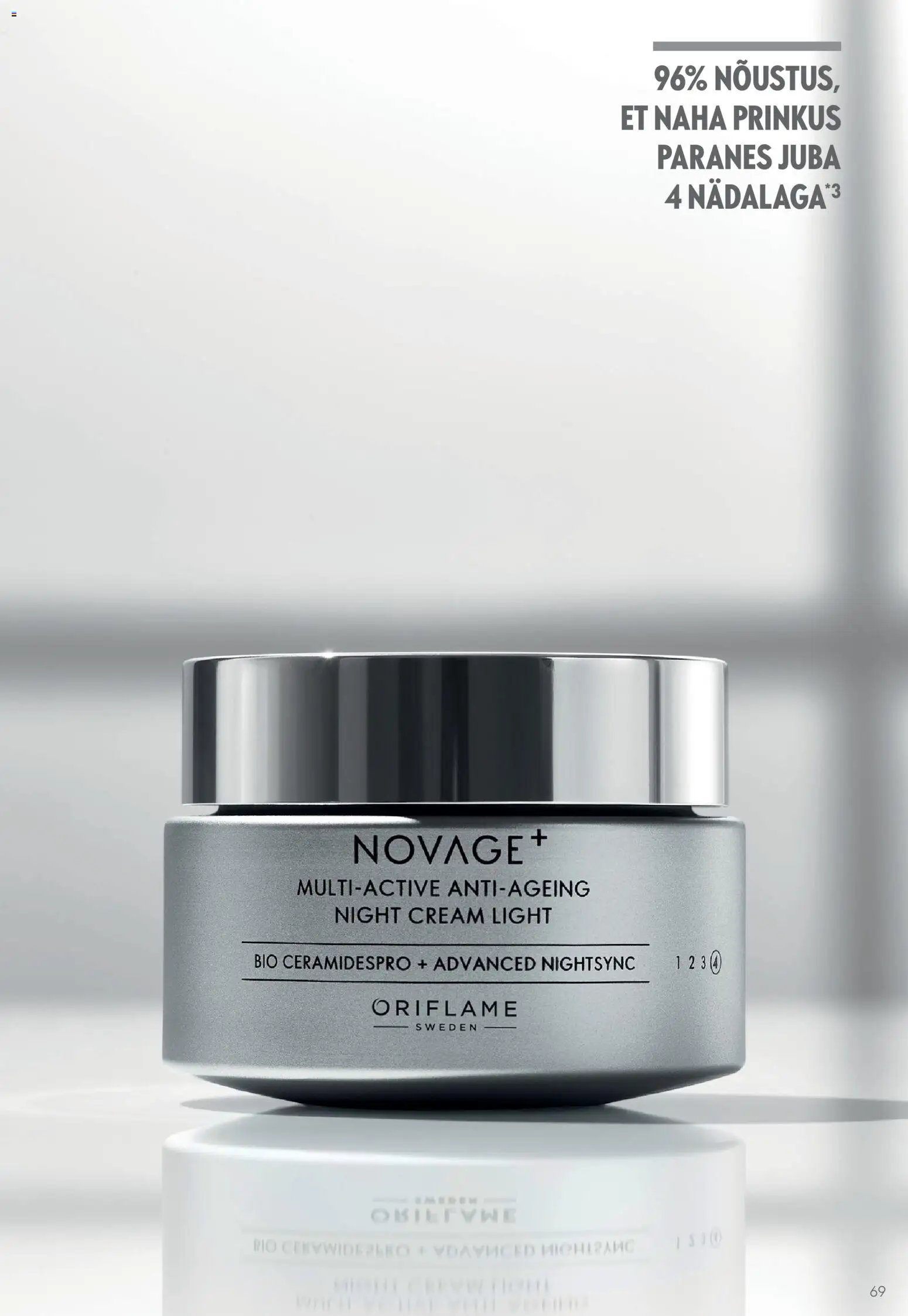 Oriflame Novage+ tootejuht