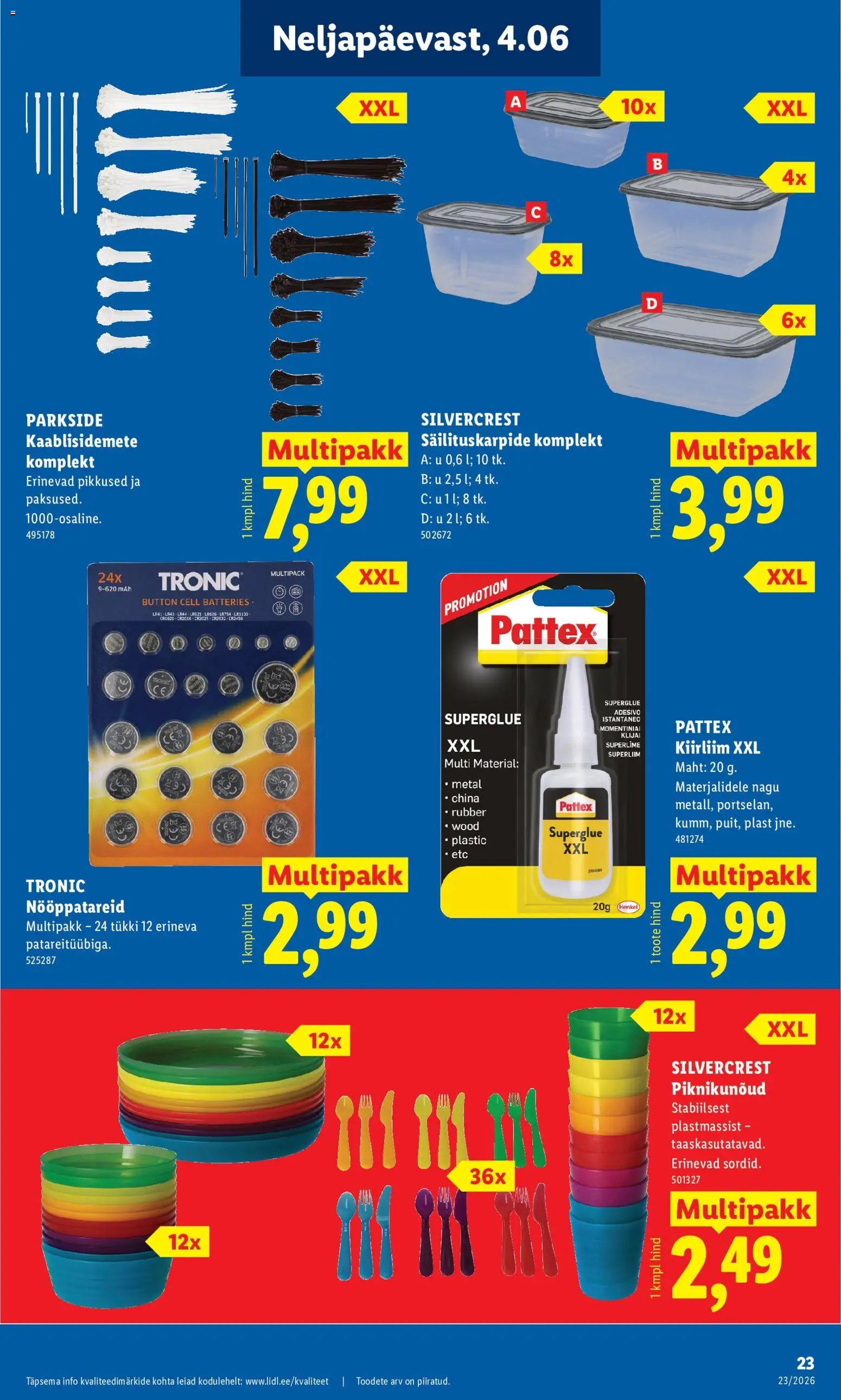Lidl Tööstuskaupade pakkumised