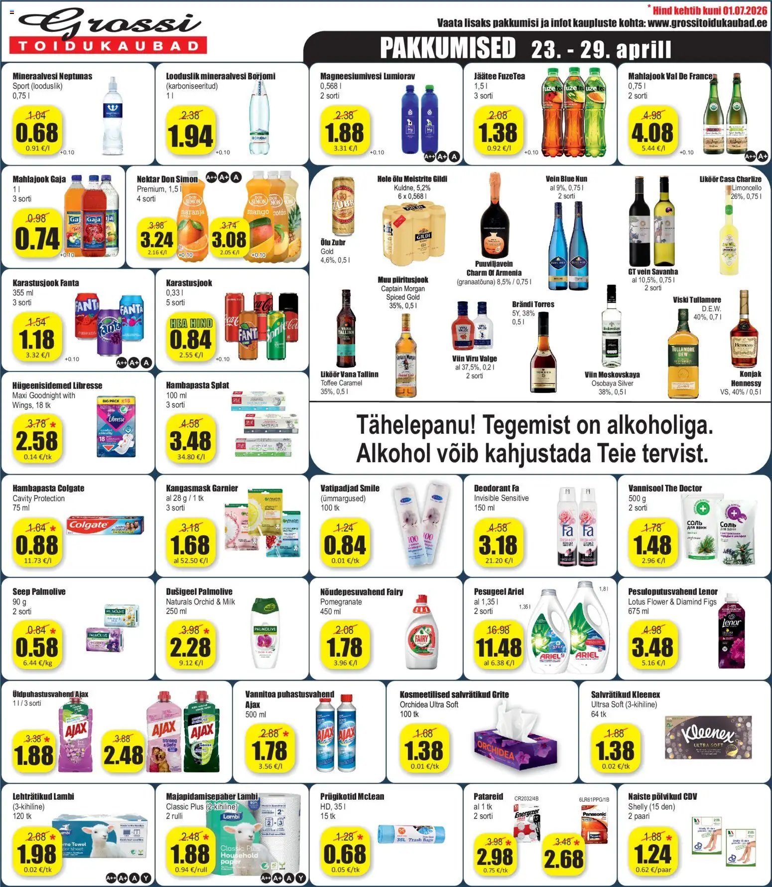 Grossi Toidukaubad Pakkumised