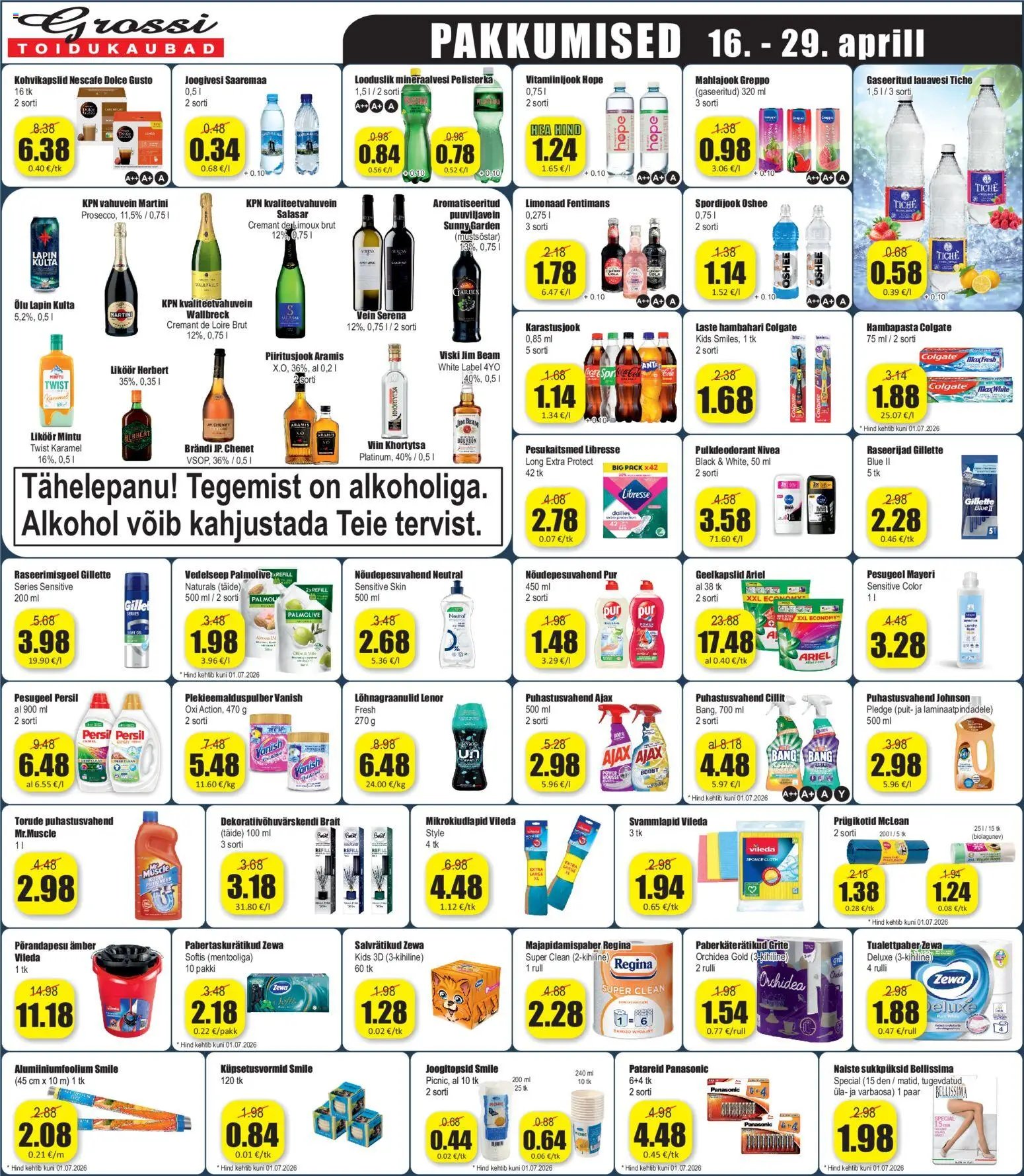 Grossi Toidukaubad Pakkumised