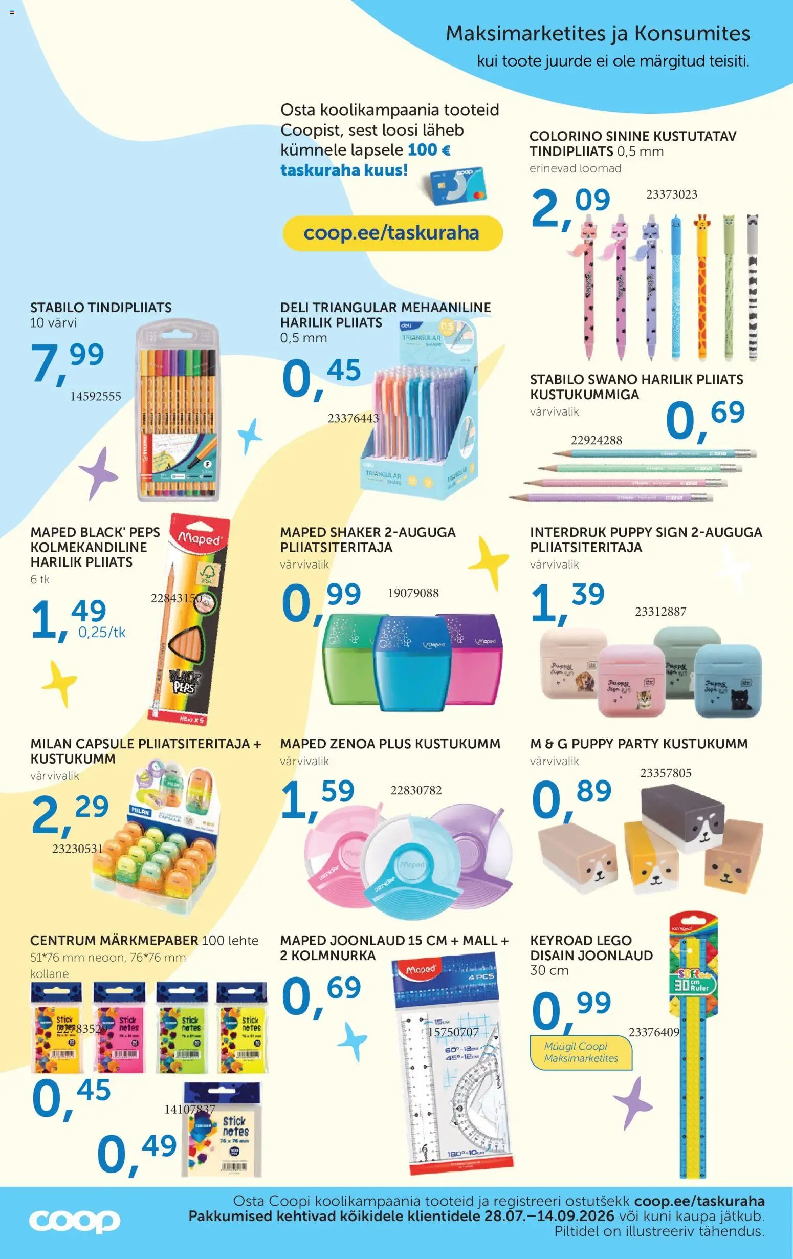 Coop Kliendileht - Kooliks raha tasku