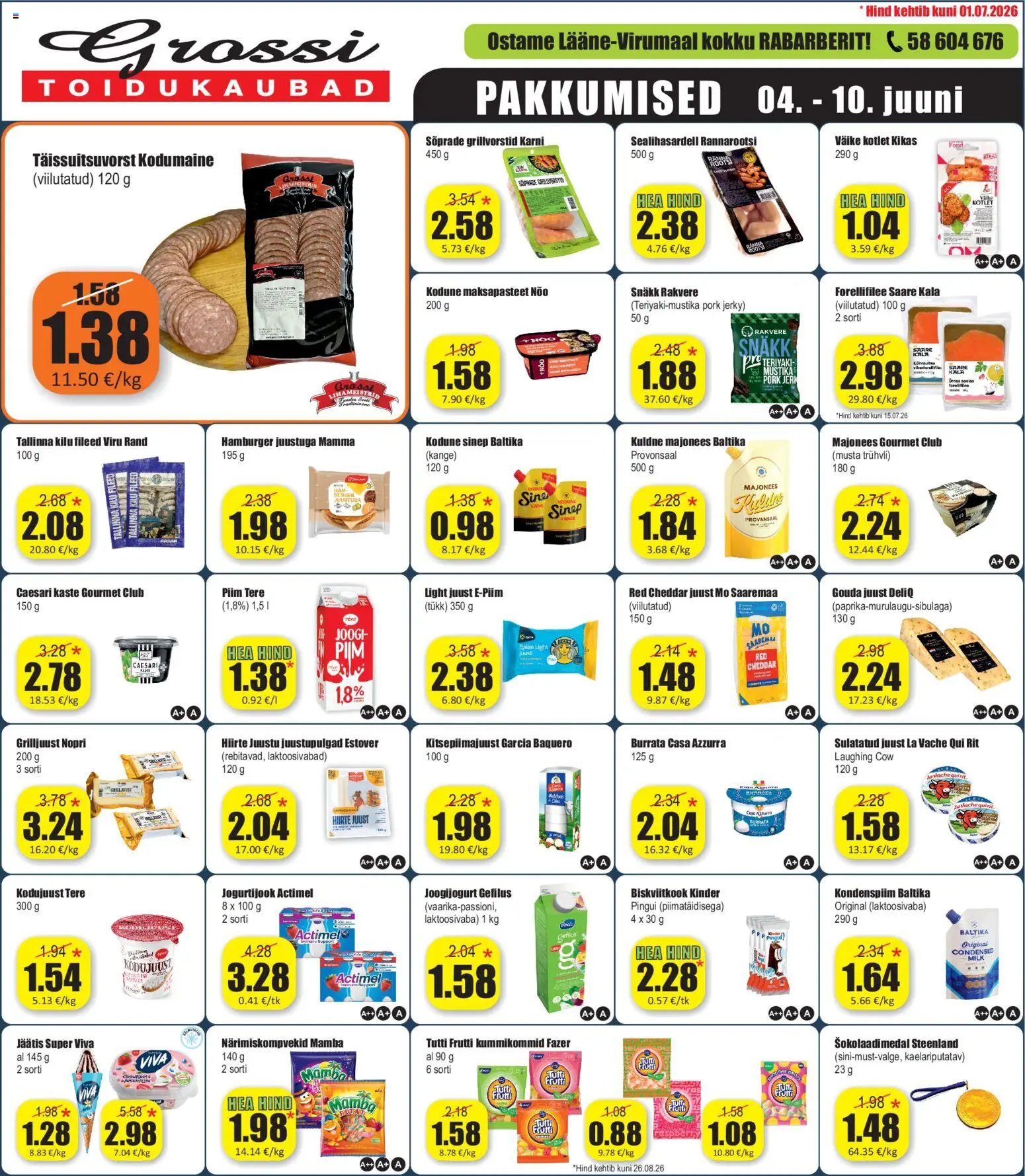 Grossi Toidukaubad Pakkumised
