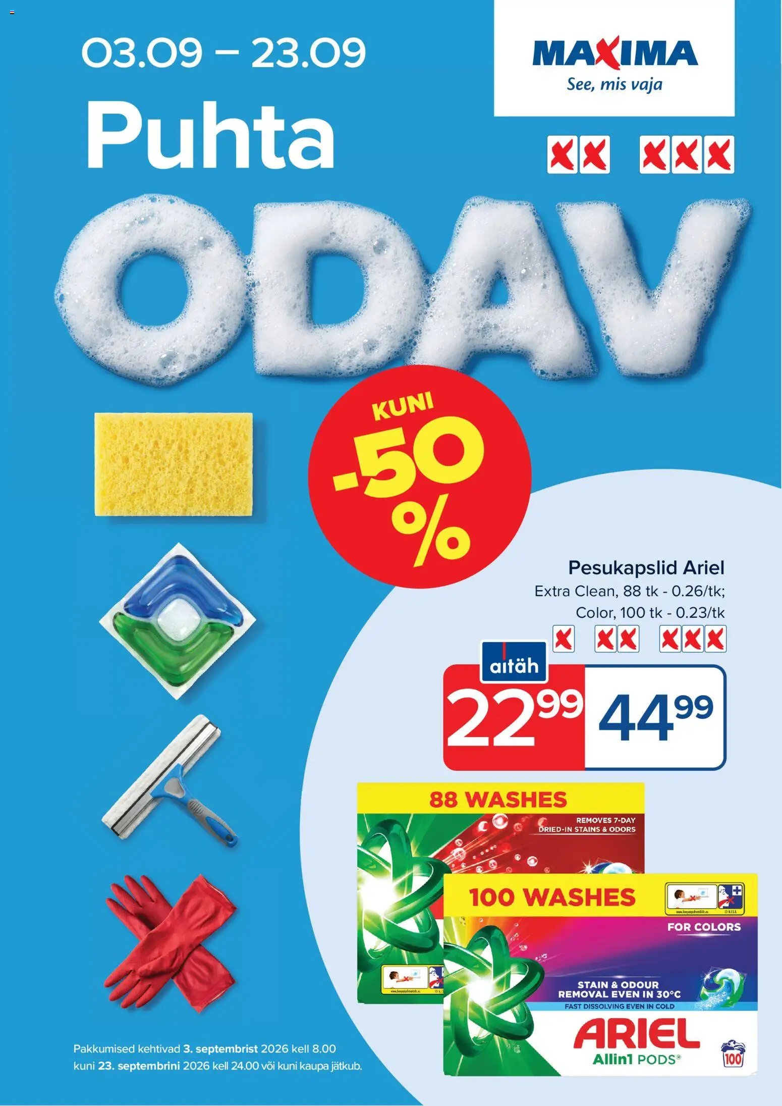 Maxima Puhastuspäevad