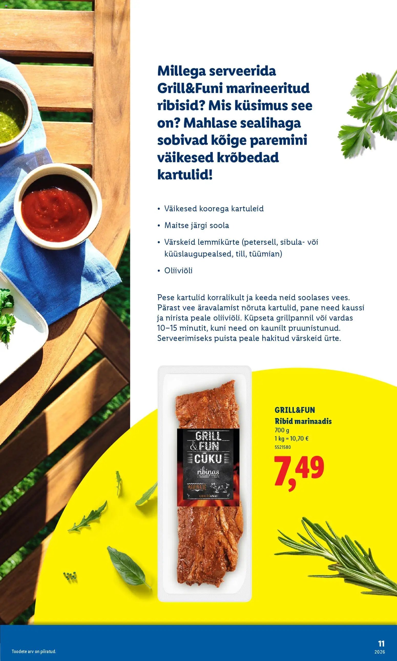 Lidl Grilli kataloog Esmaspaevast