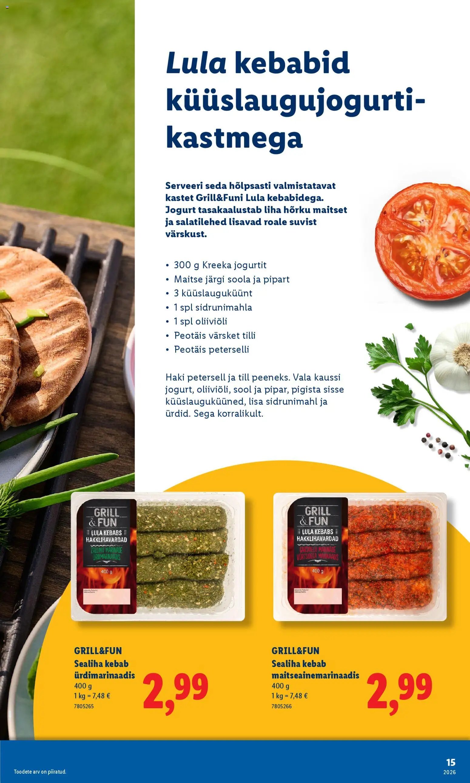 Lidl Grilli kataloog Esmaspaevast