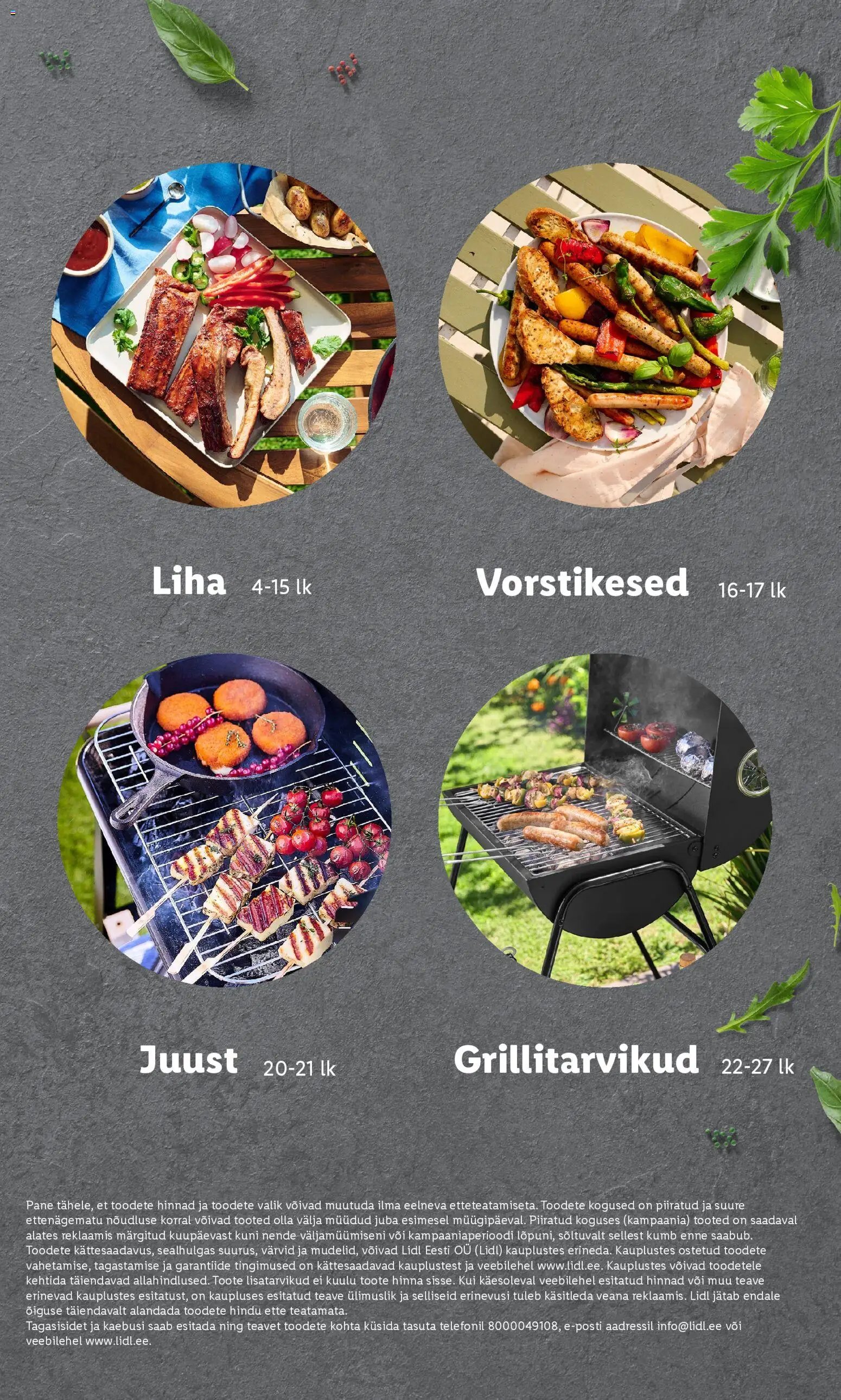 Lidl Grilli kataloog Esmaspaevast