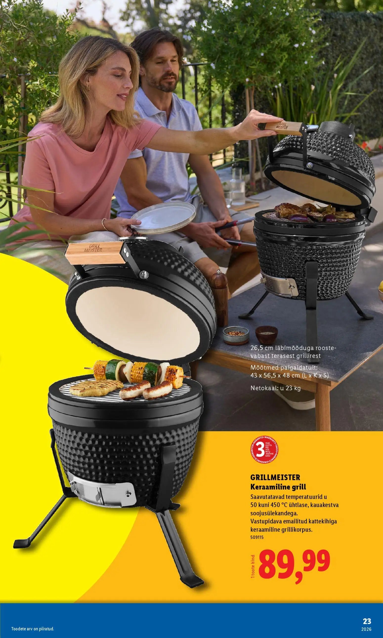 Lidl Grilli kataloog Esmaspaevast